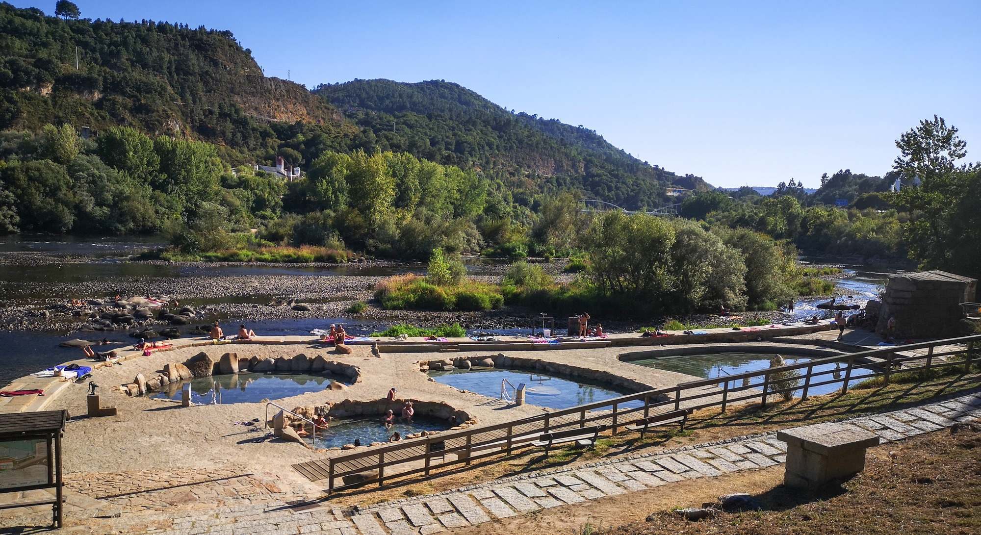 Aguas termales públicas en Ourense, Galicia, España