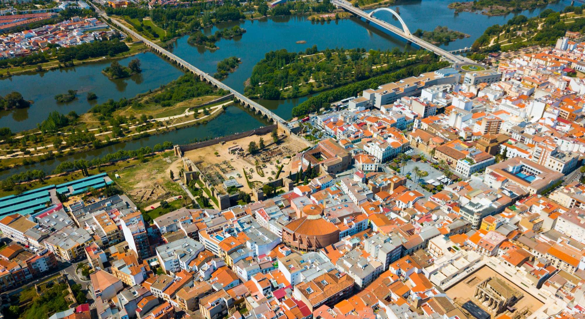 Vista aérea de Mérida