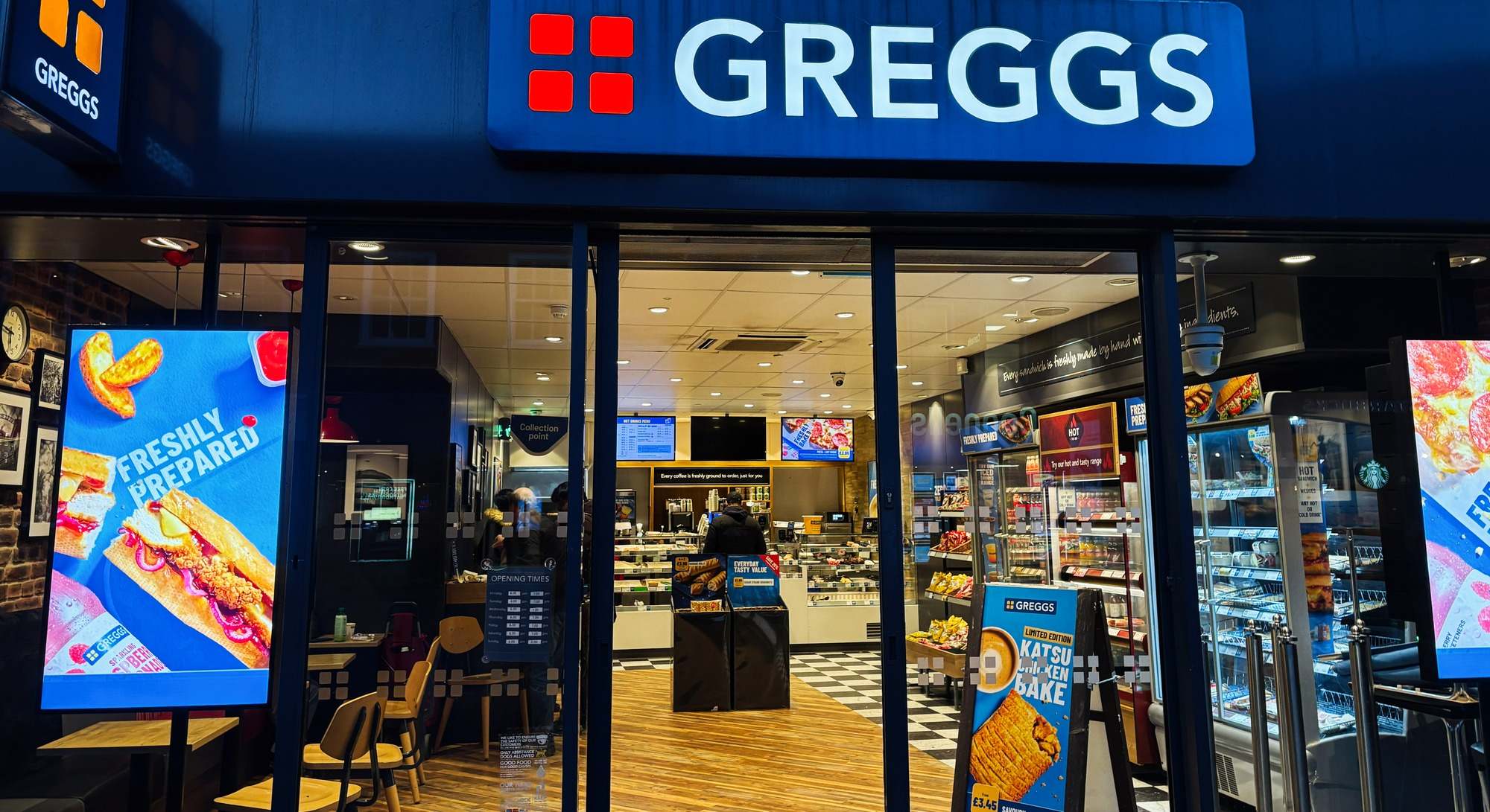 Greggs Bolsa calor desplome