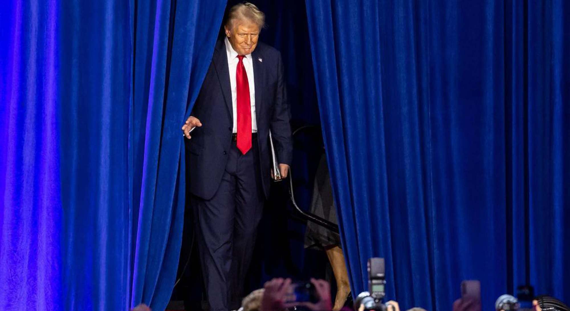 Trump, la noche de las elecciones.