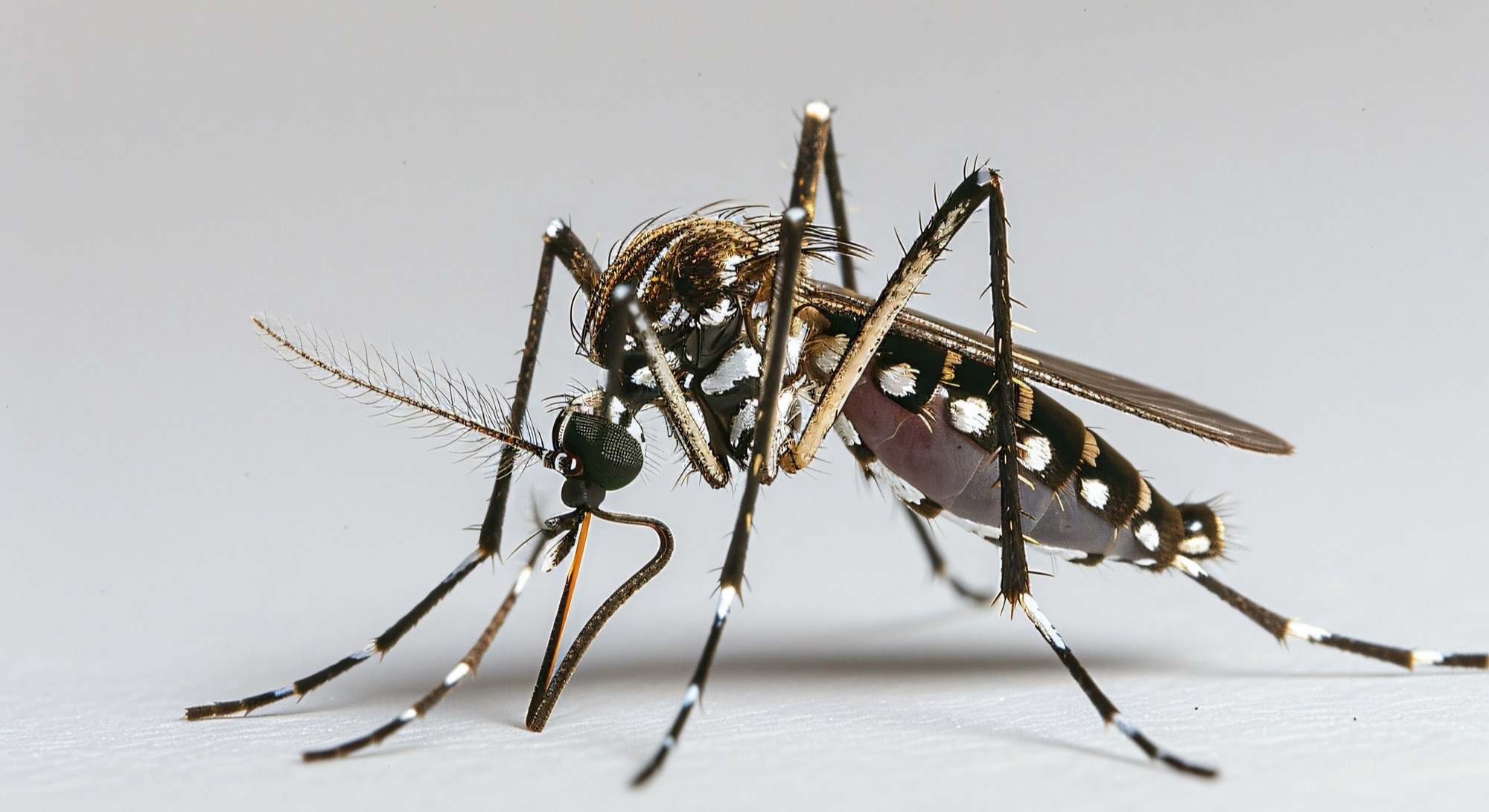 Un amenazante mosquito tigre.