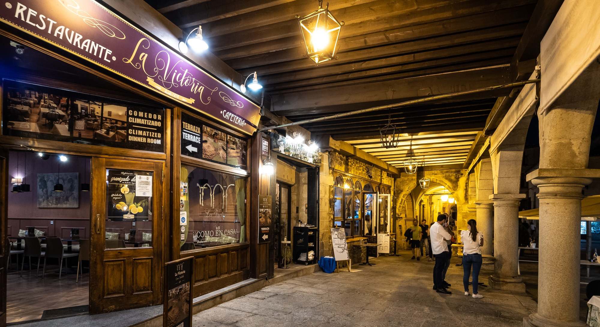 Restaurantes en la Plaza Mayor de Trujillo