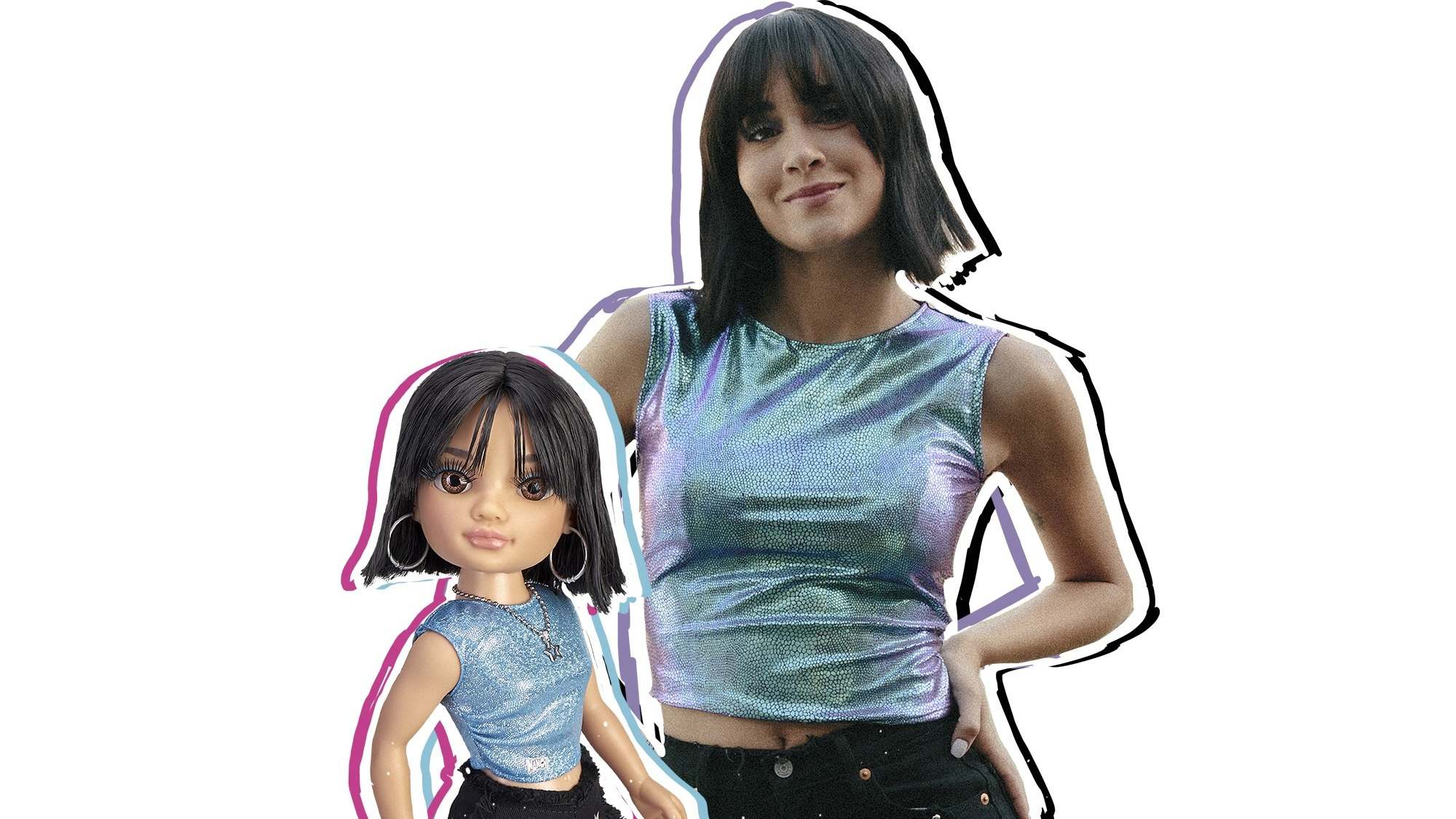 Aitana con su 'Nancy'.