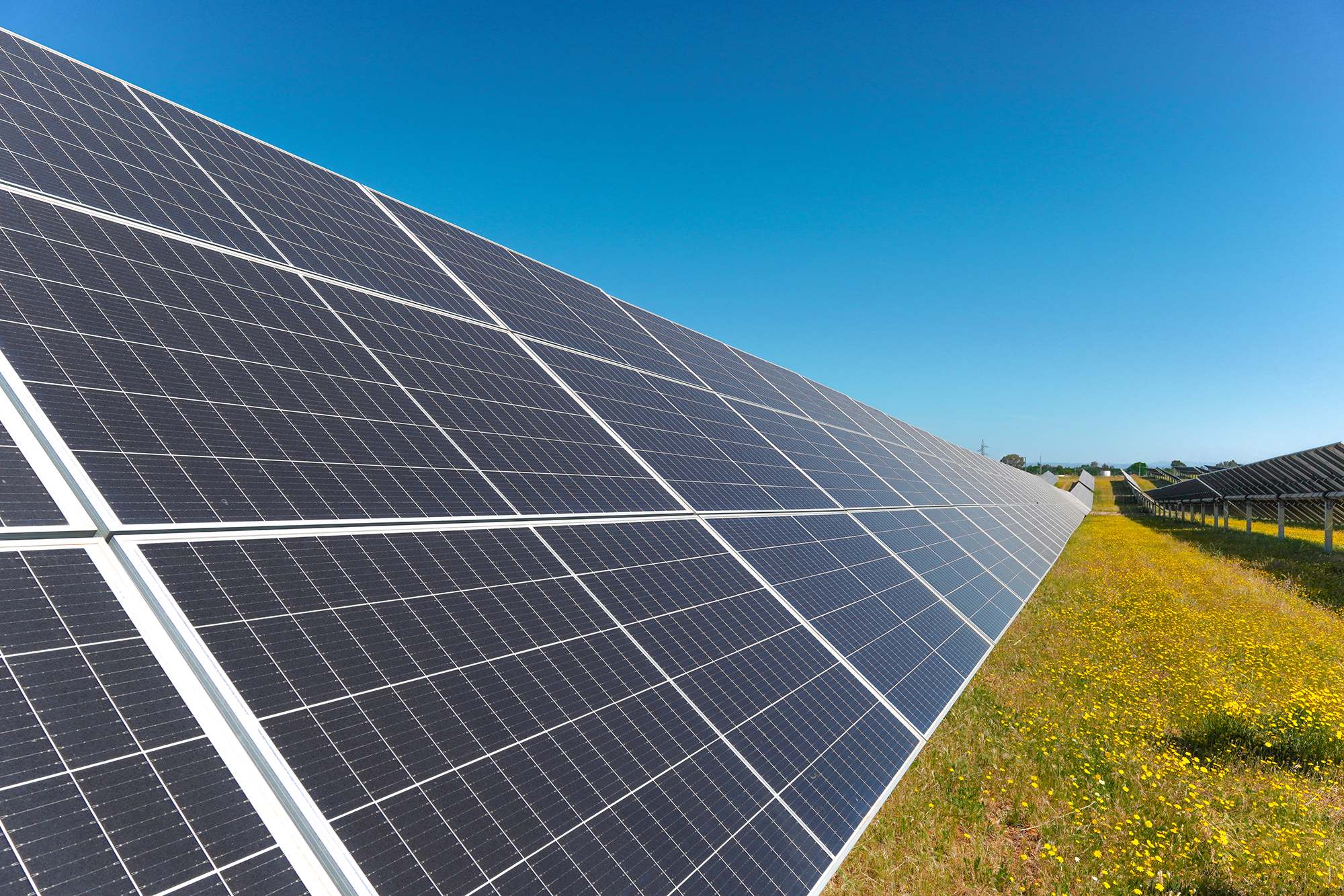 Un parque solar fotovoltaico