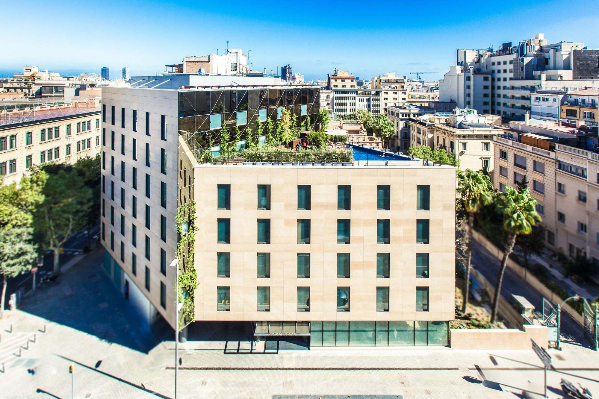 El hotel de cinco estrellas Eurostars Barcelona Central. EE