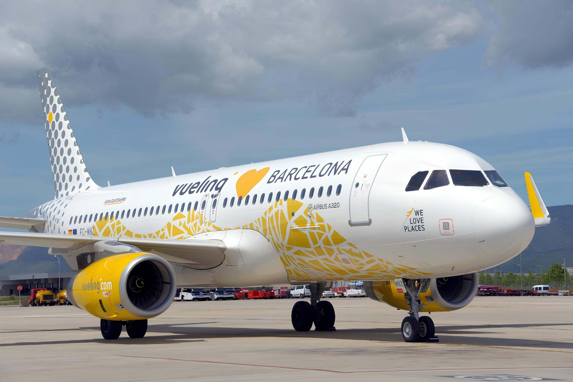 Avión de Vueling en Barcelona.