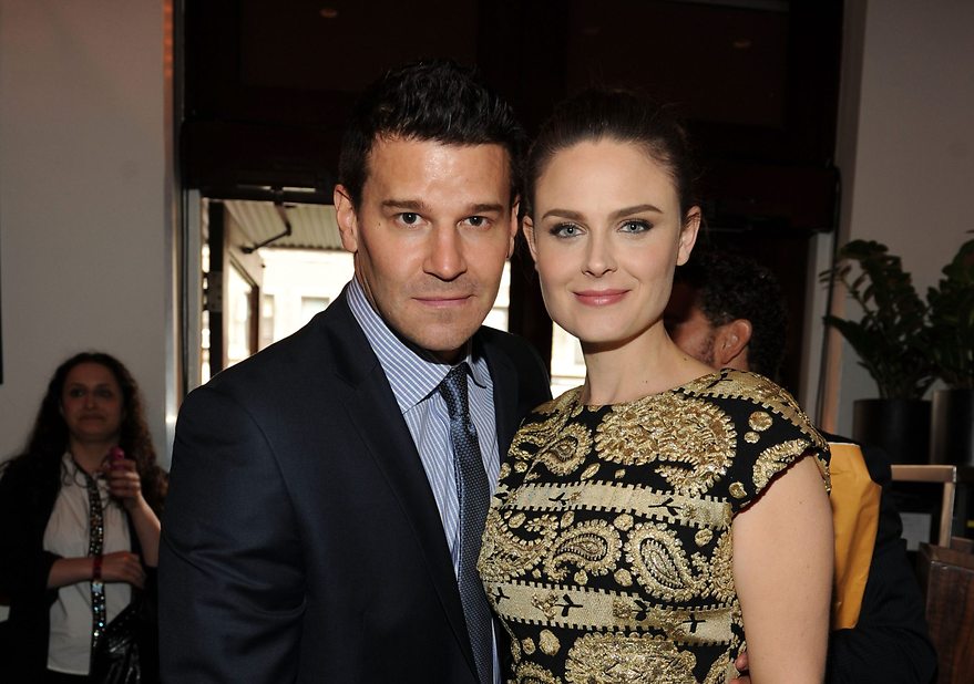 David Boreanaz y Emily Deschanel ('Bones') en los Upfronts 2013 de Fox - 880x