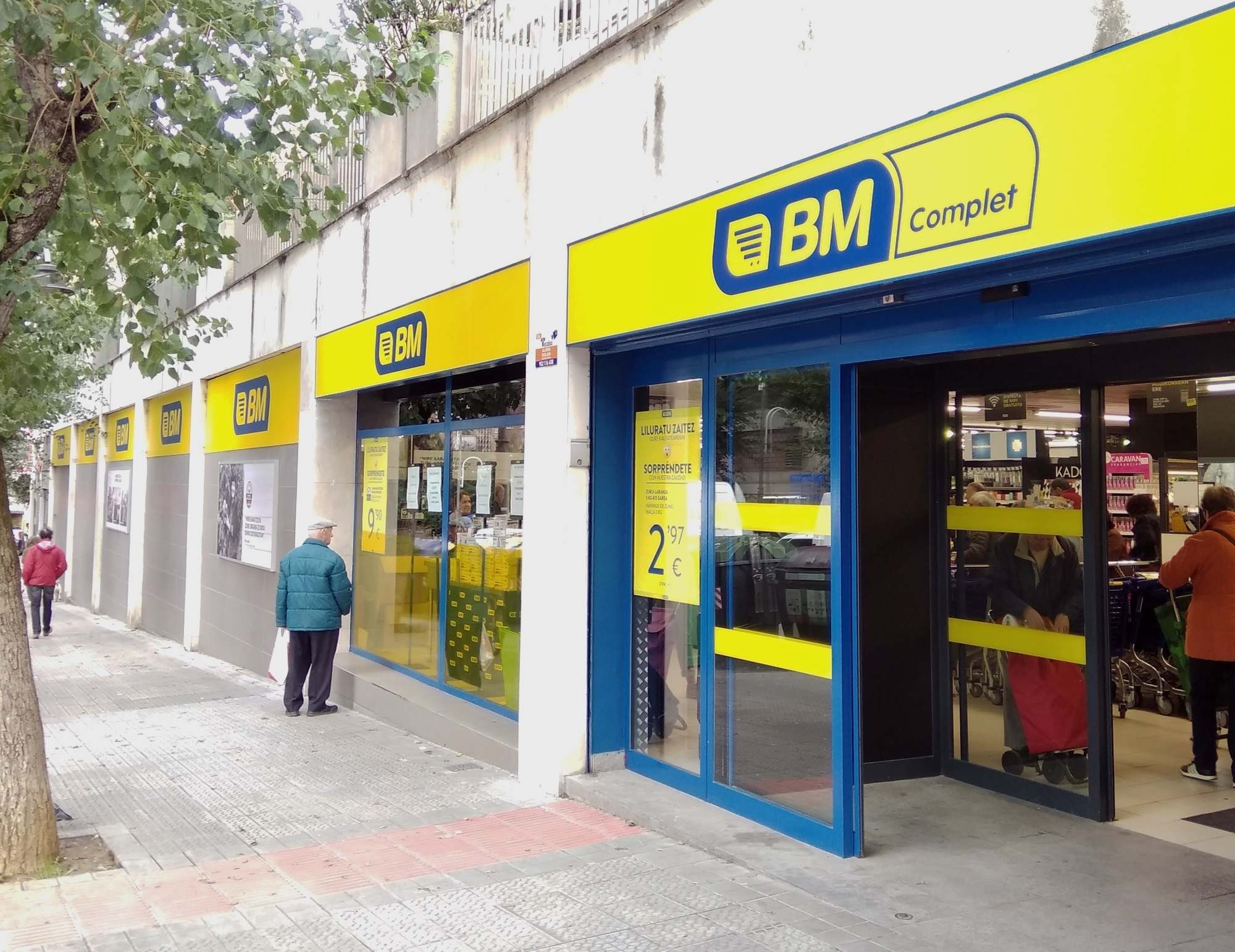 Una tienda de BM Supermercados