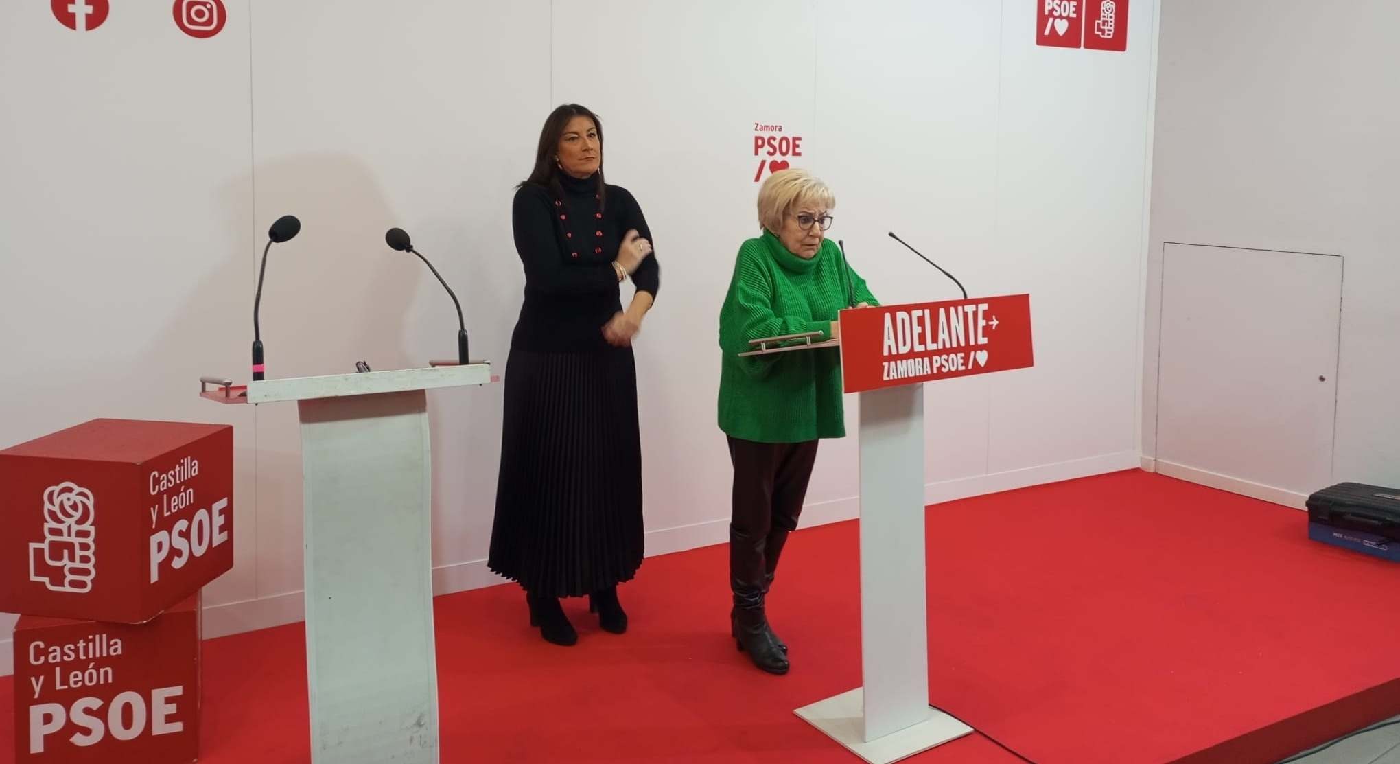 Inmaculada García Rioja, en la sede del PSOE de Zamora