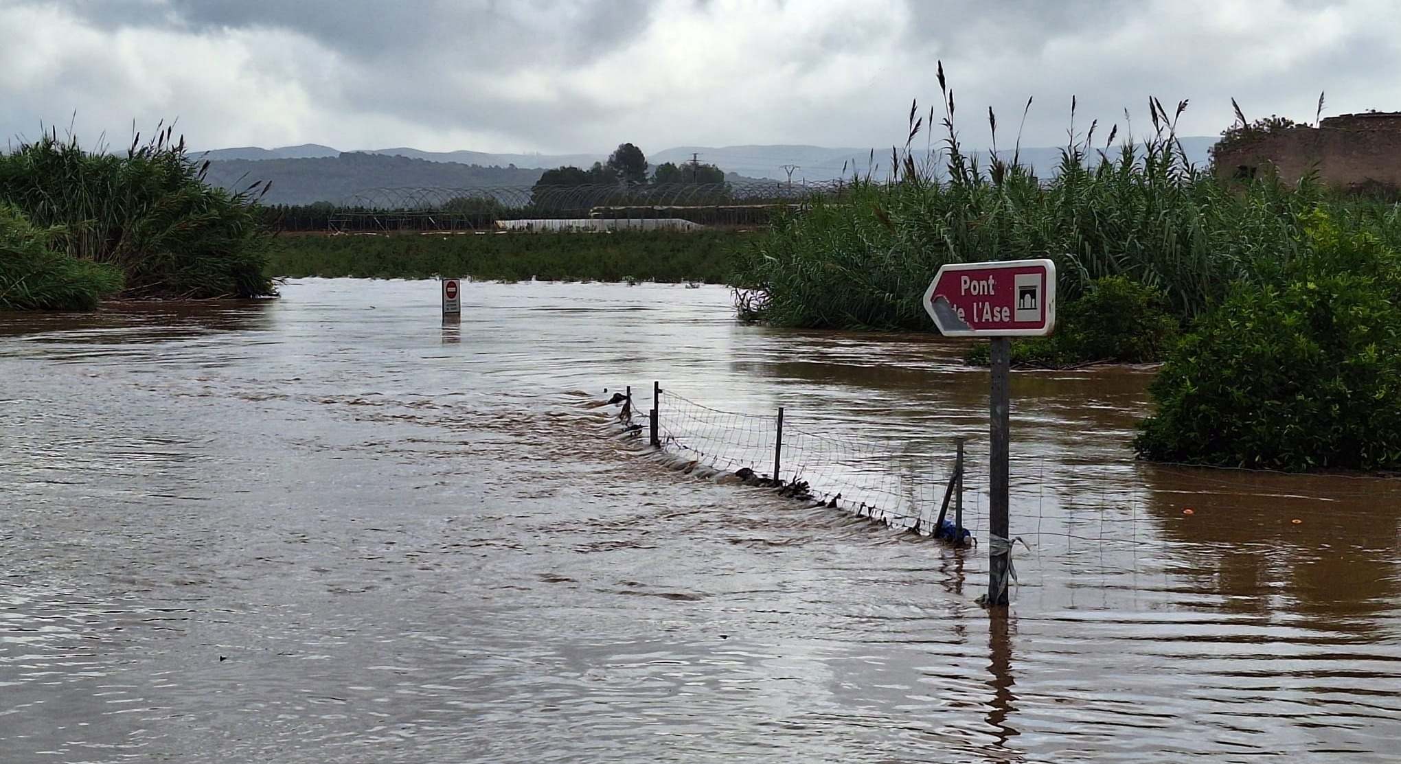 Un río desbordado.