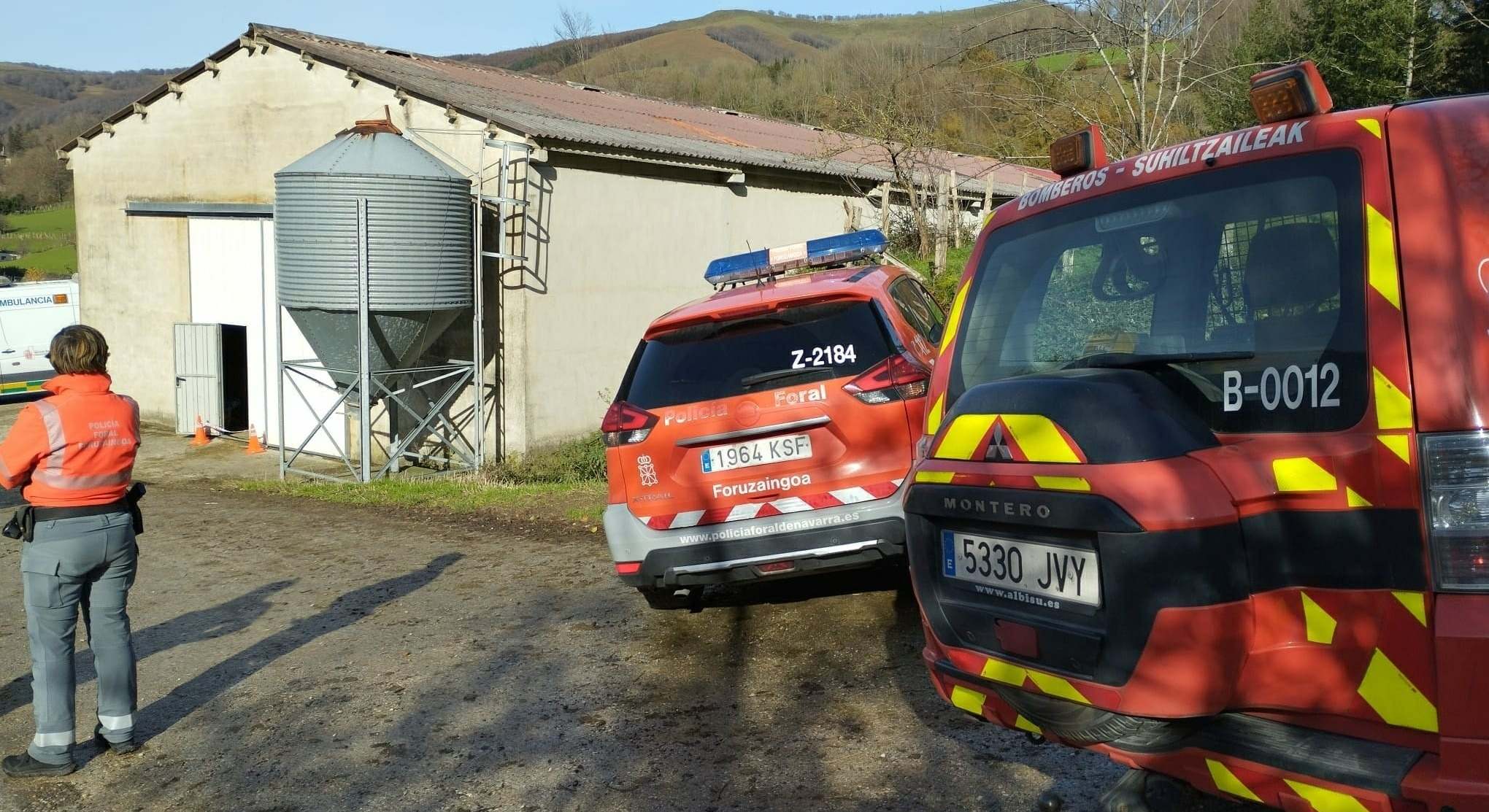Imagen de coches de la Policía Foral de Navarra