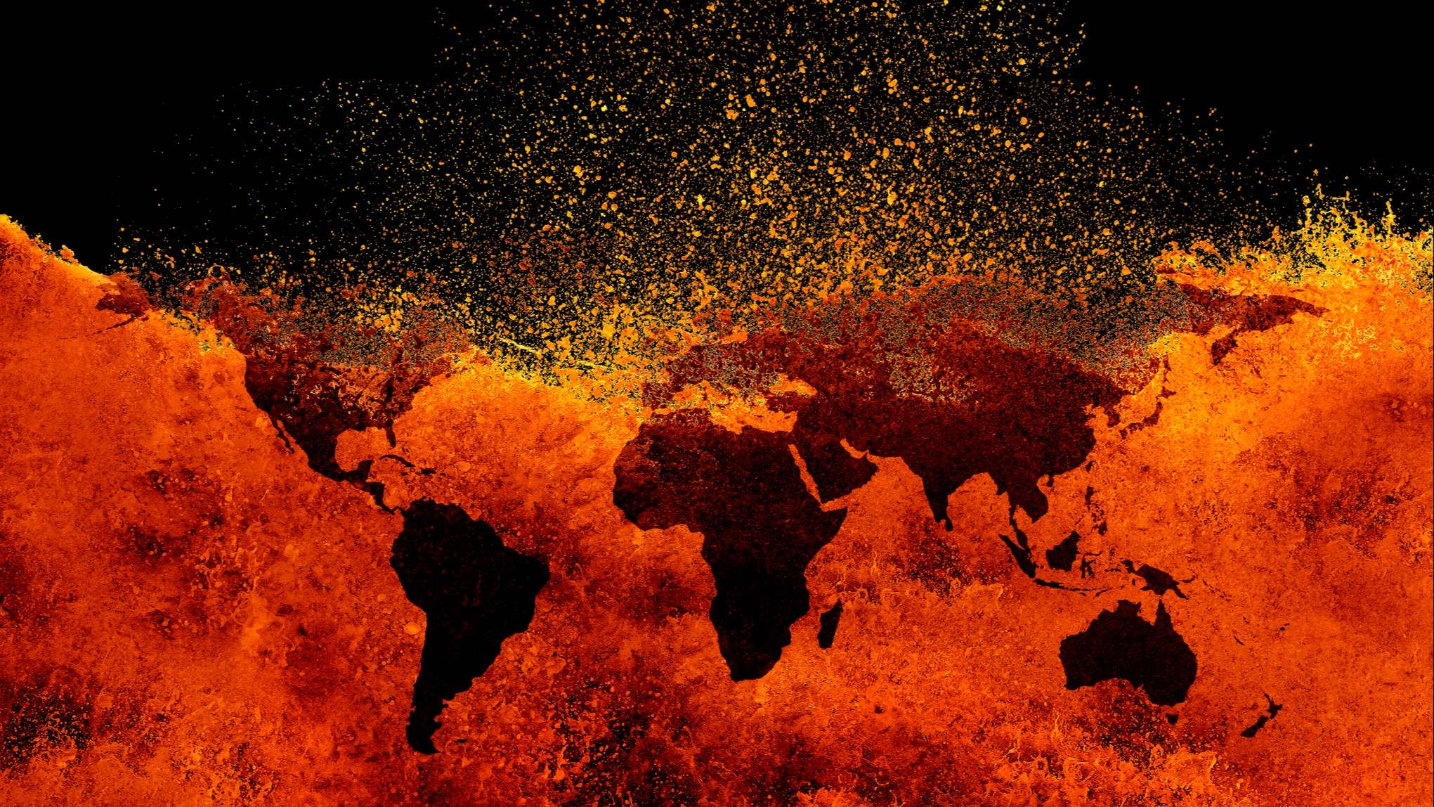 Mapa ardiendo