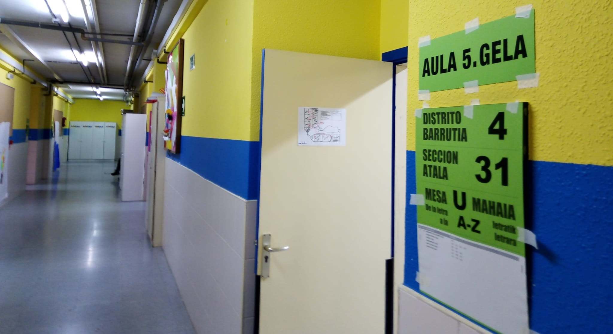Colegio electoral Bilbao.
