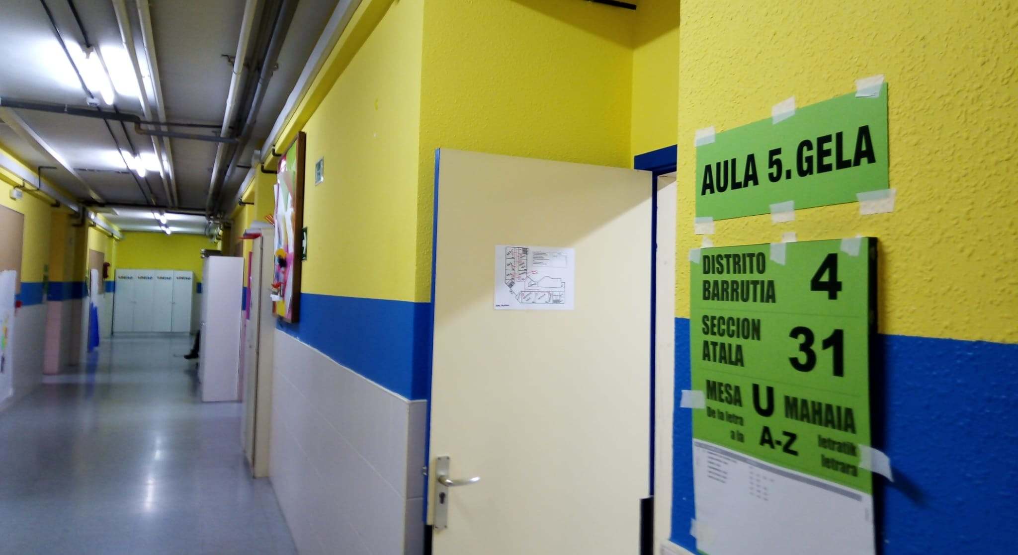 Colegio electoral Bilbao.