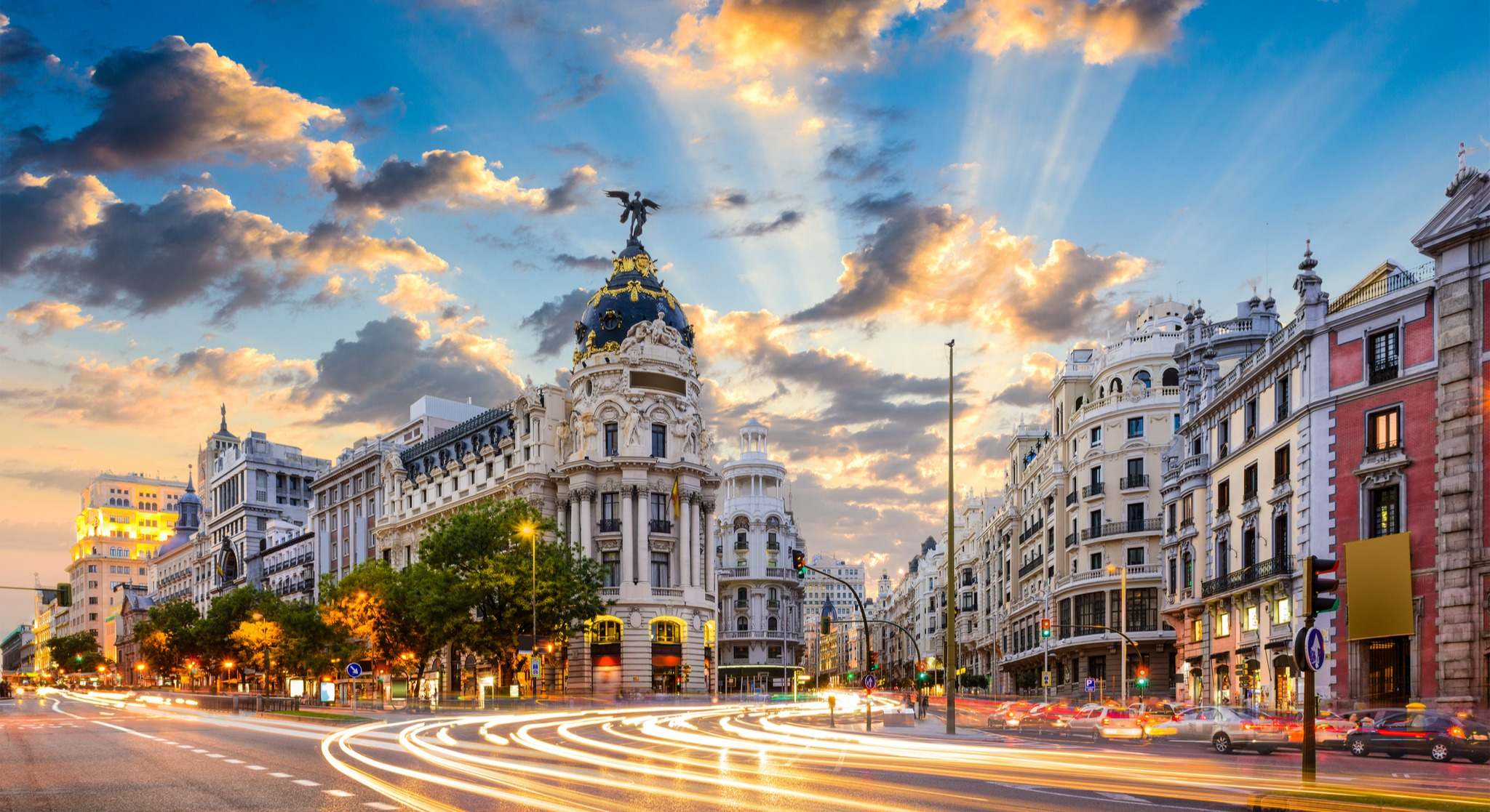 Vista del edificio Metrópolis de Madrid