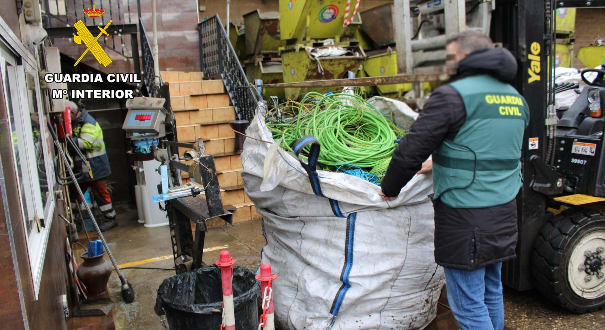 Robo de cobre para su venta en Madrid