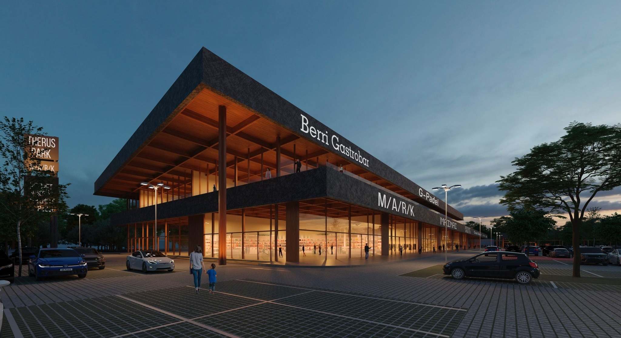 Ilustración del nuevo parque comercial en Getafe