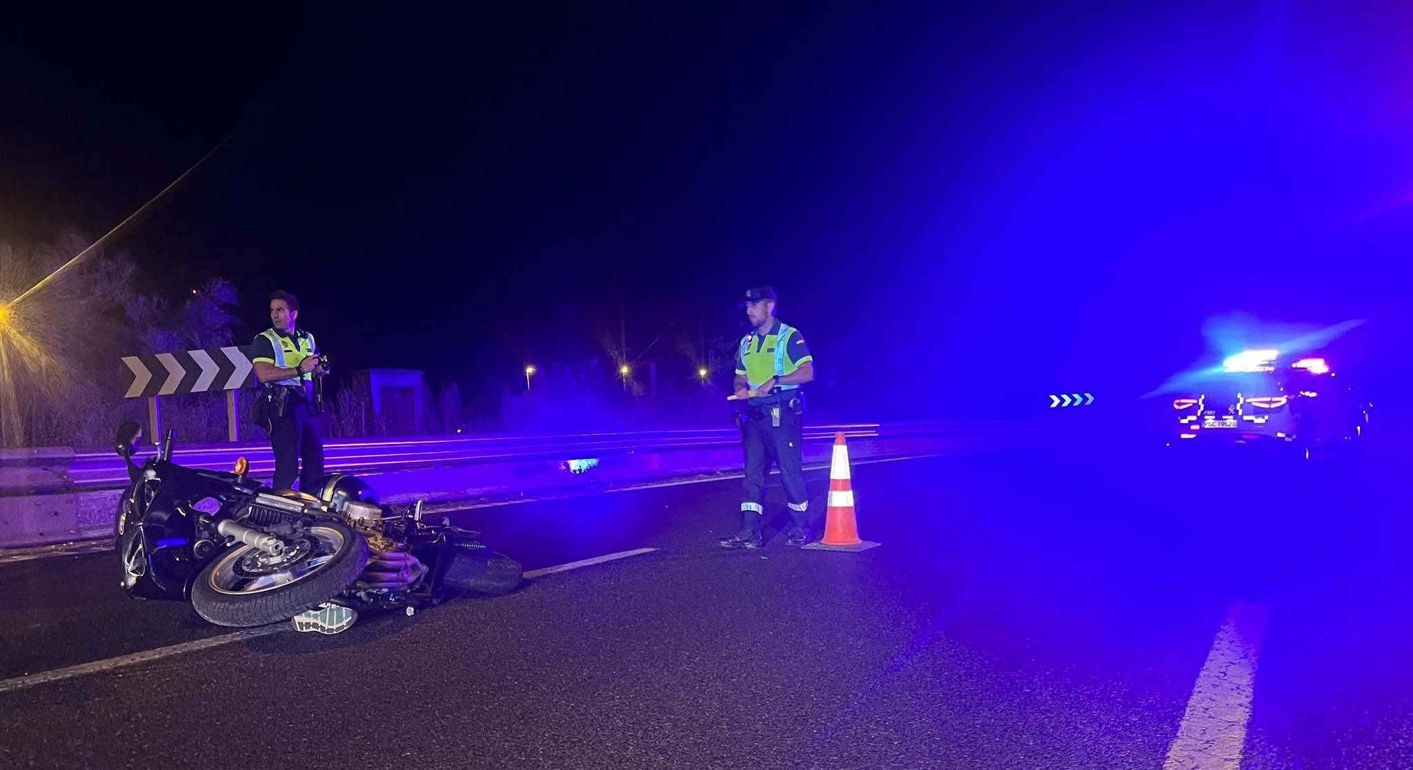 Muere un motorista de 64 años que ha sido atropellado tras sufrir una caída en la M-607, cerca de Tres Cantos.