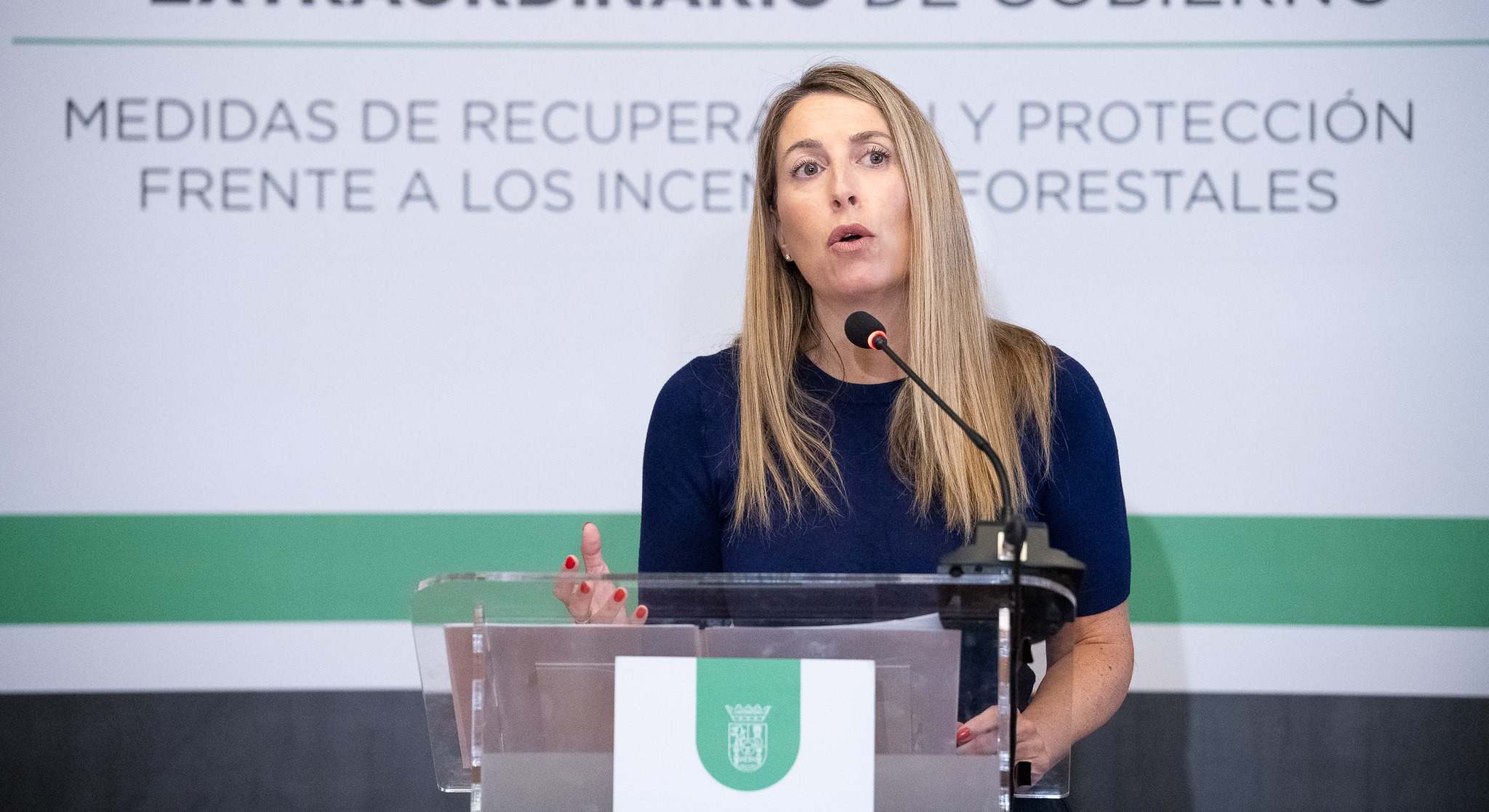 María Guardiola, presidenta de la Junta de Extremadura