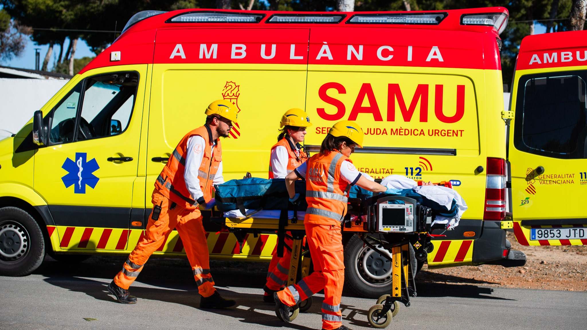 Una ambulancia valenciana.