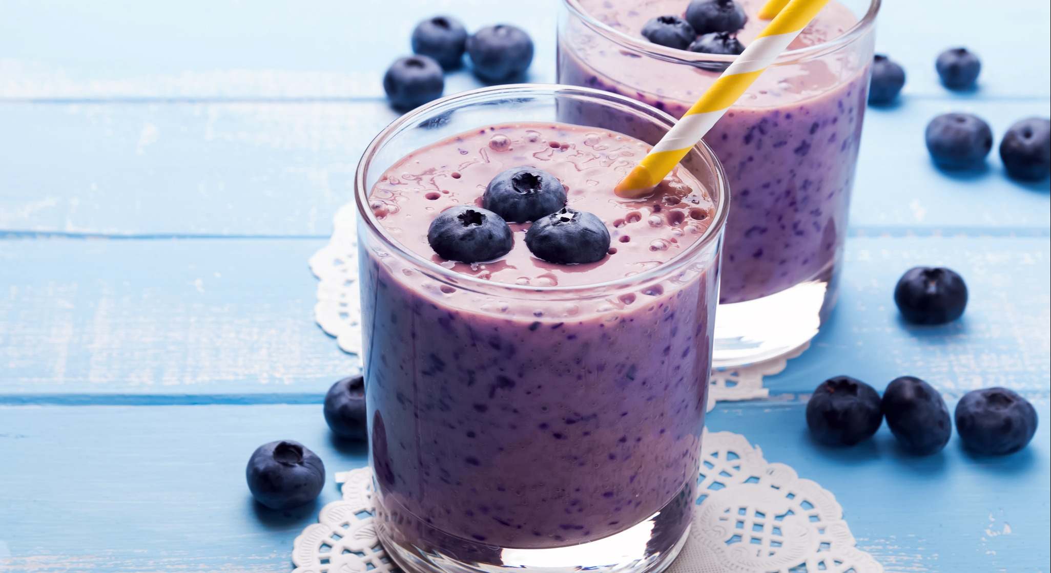 Batido de arándanos