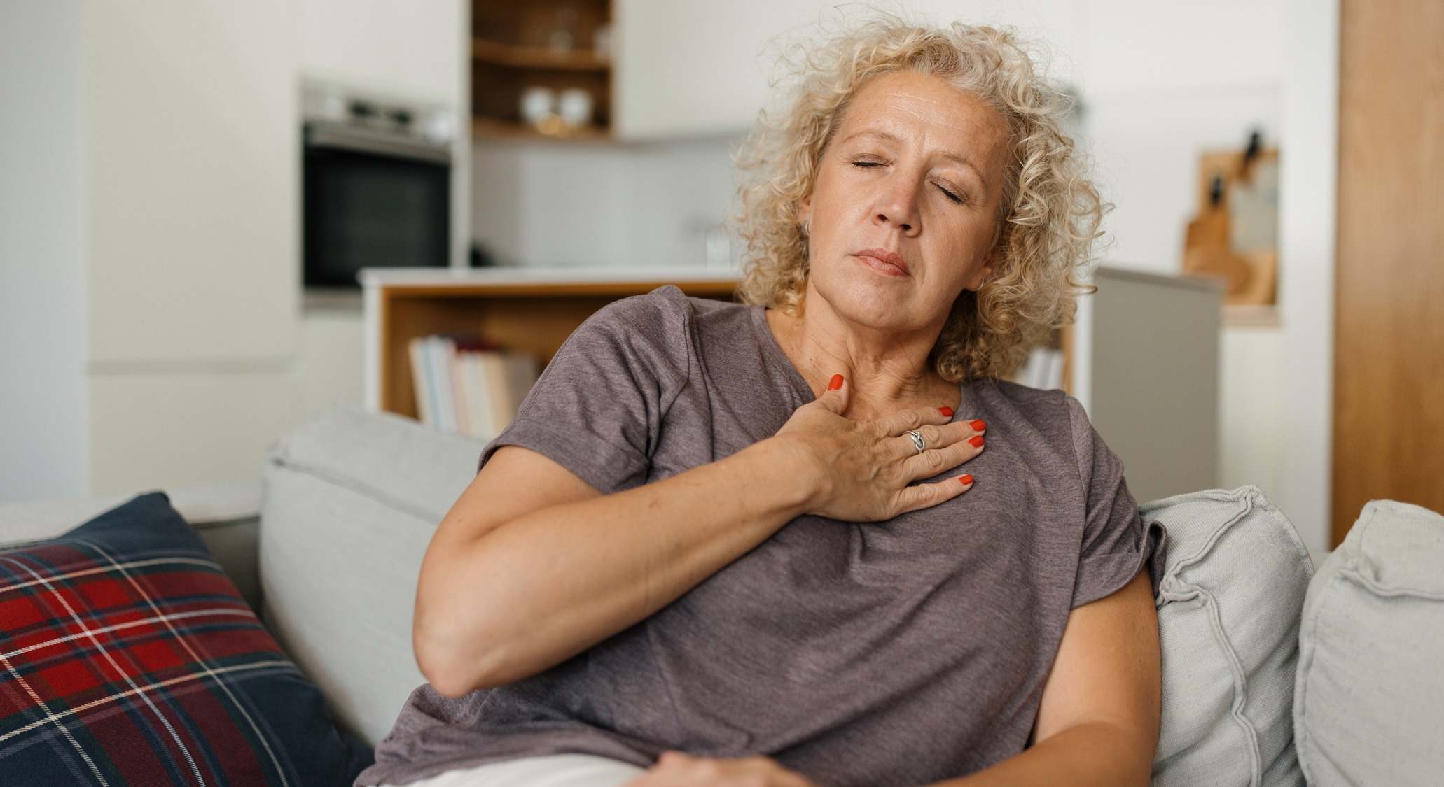 Mujer con problemas del corazón