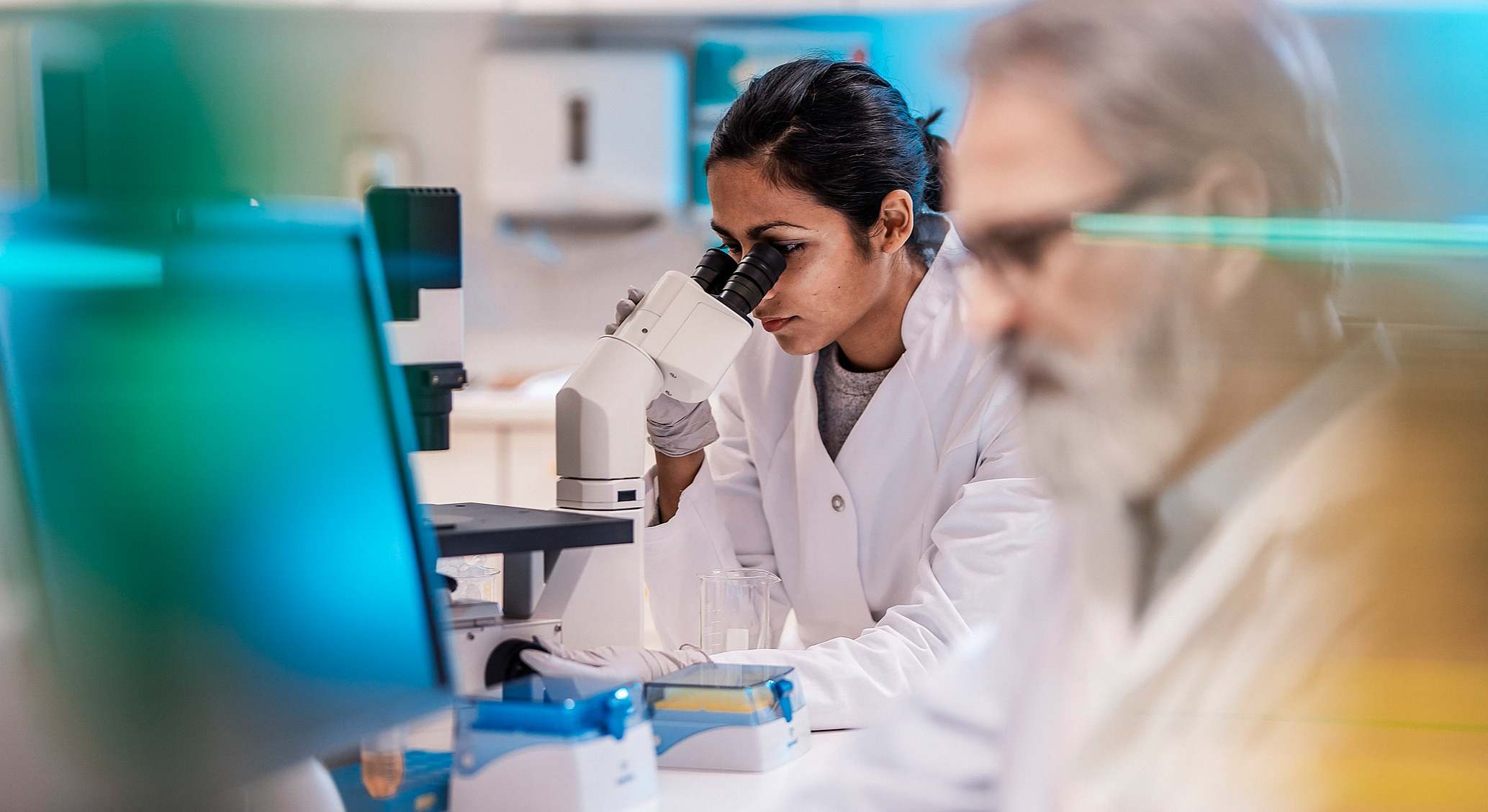 Científicos trabajando en el laboratorio