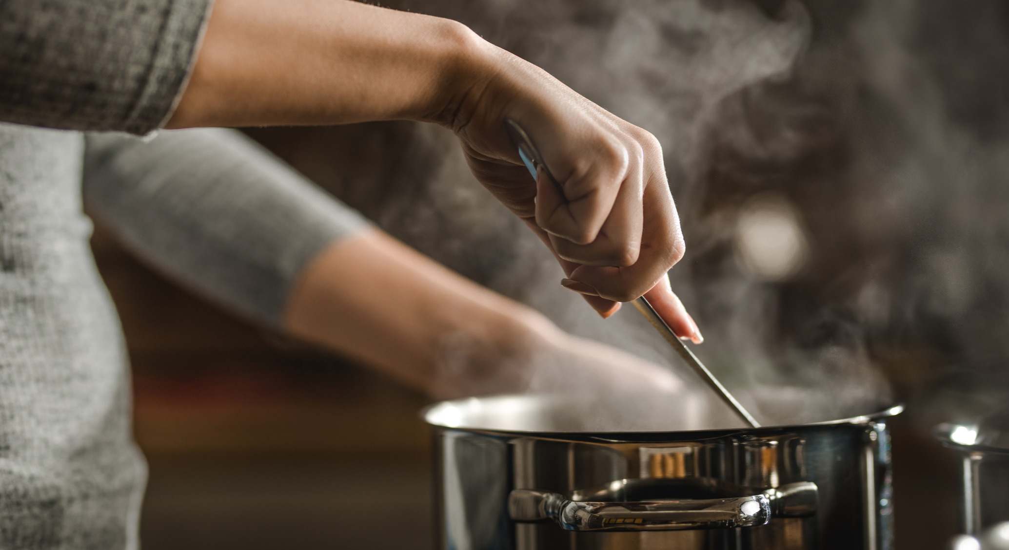 Cocinando en una olla caliente