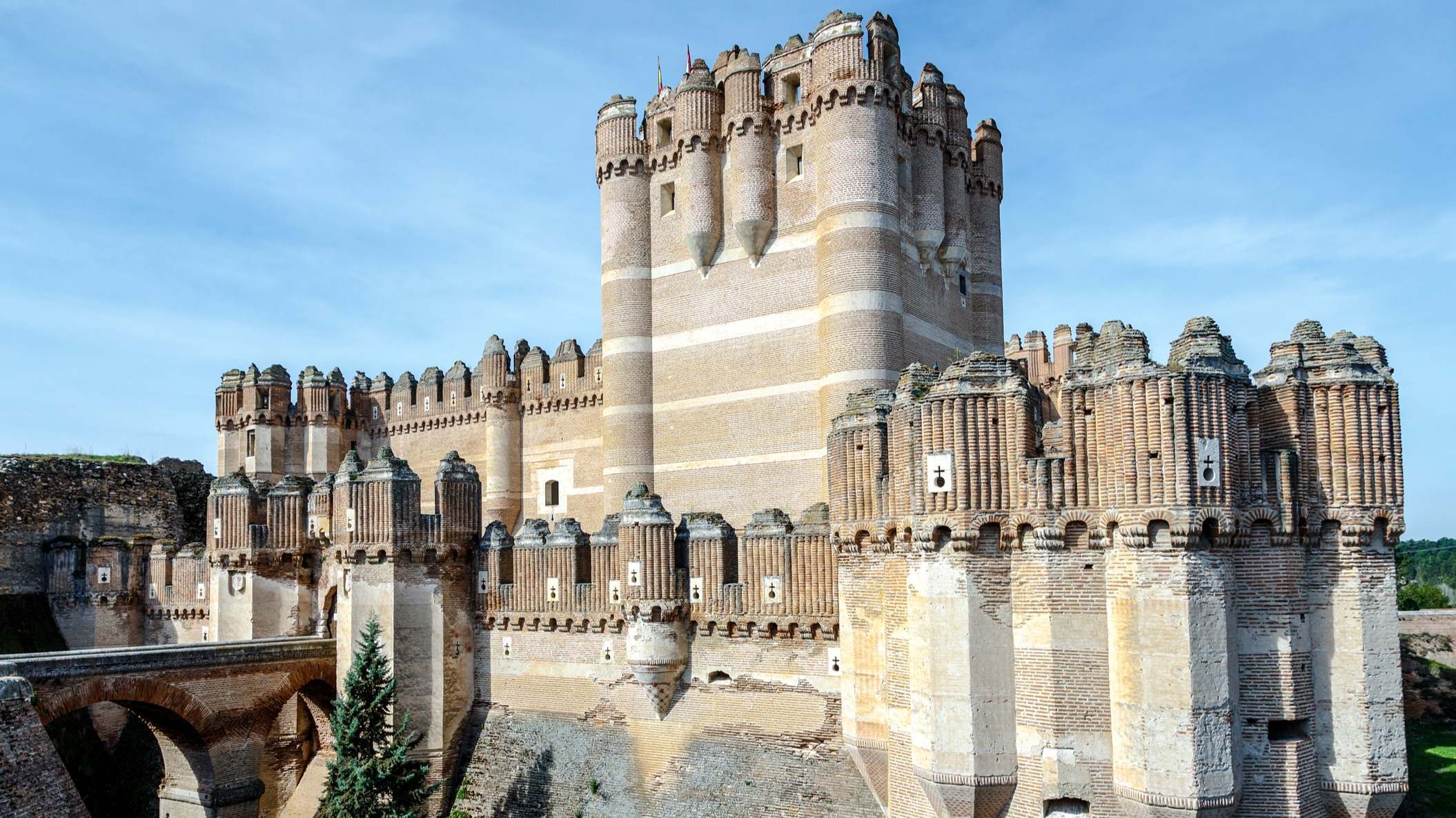 Castillo de Coca en la provincia de Segovia