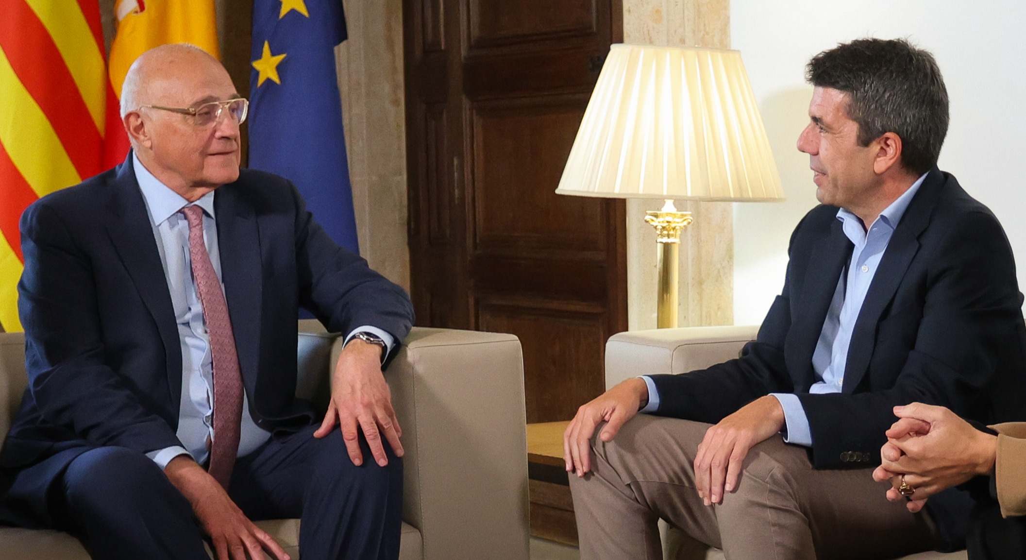 Oliu y Mazón en un encuentro hace unas semanas.