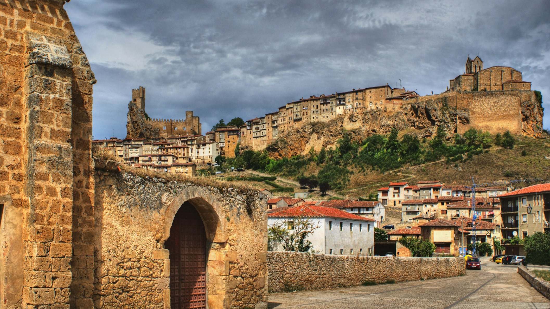 Vista panorámica de Frías, Burgos, Castilla y León