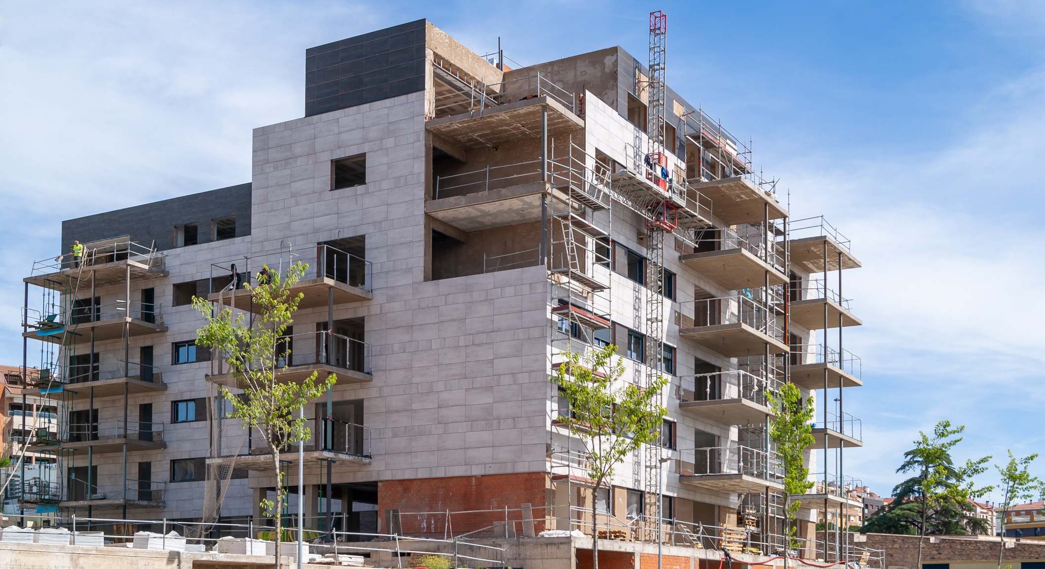 Edificio de viviendas en construcción. Foto: iStock