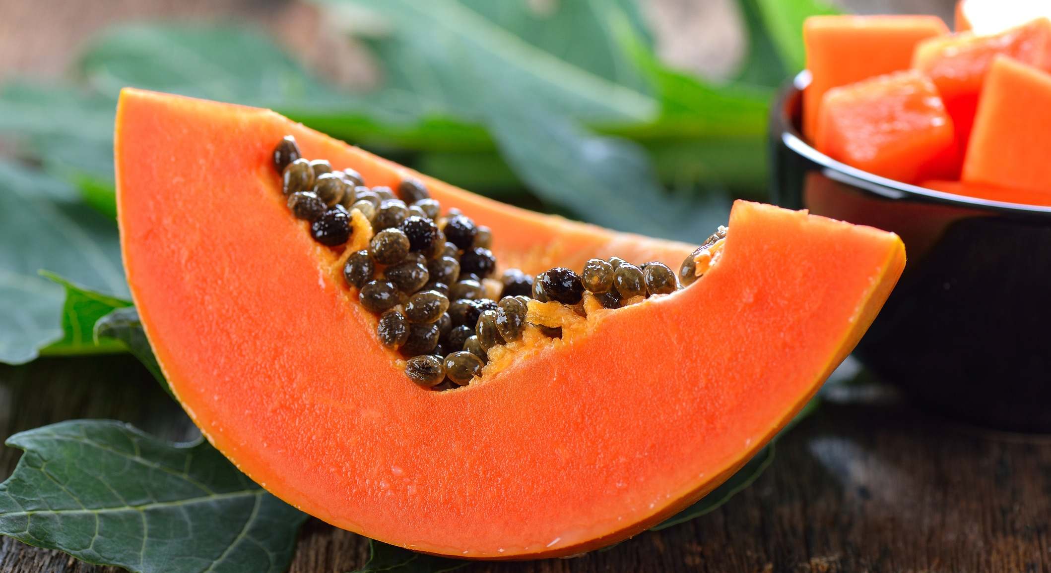 Rebanada de papaya