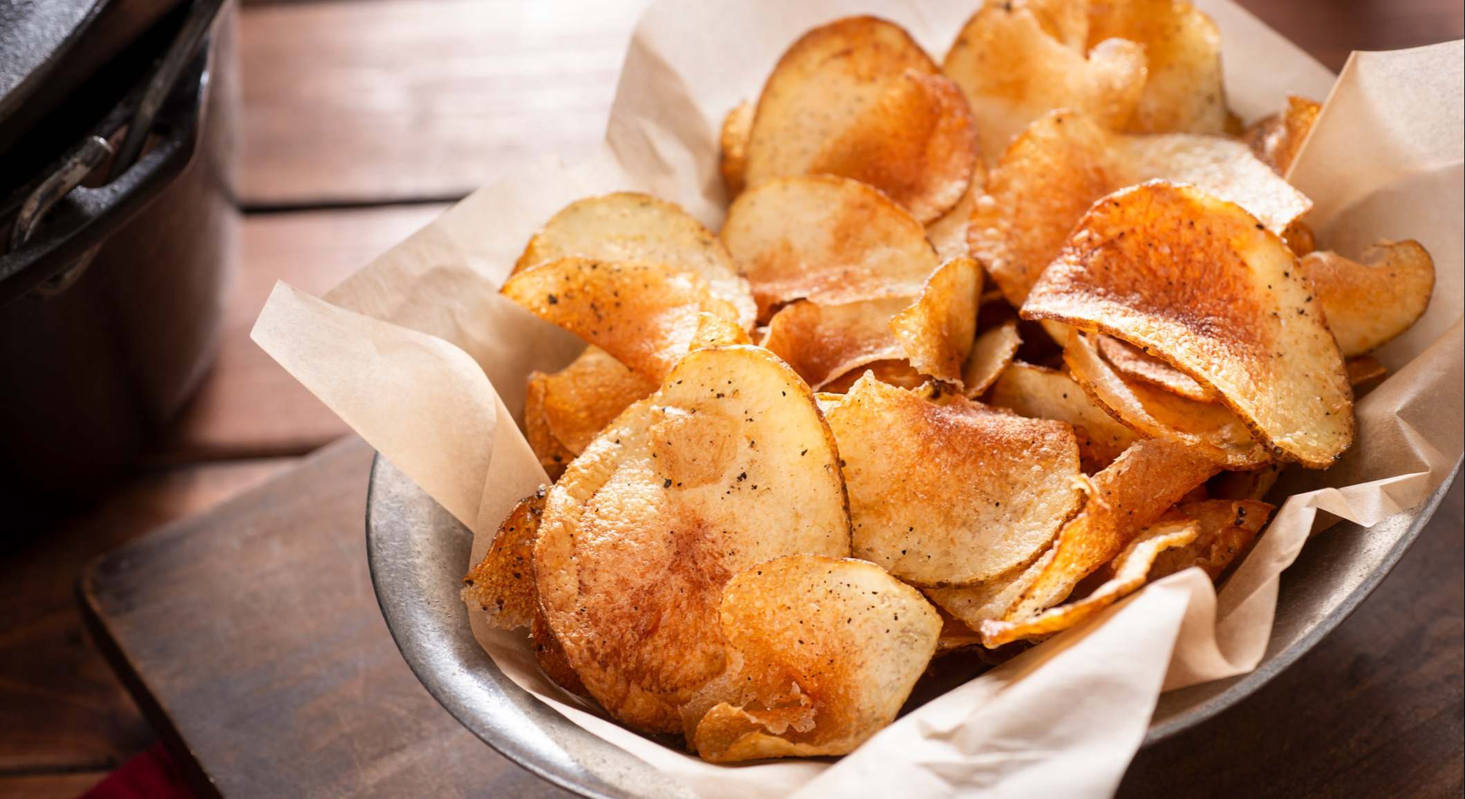 Patatas chips caseras