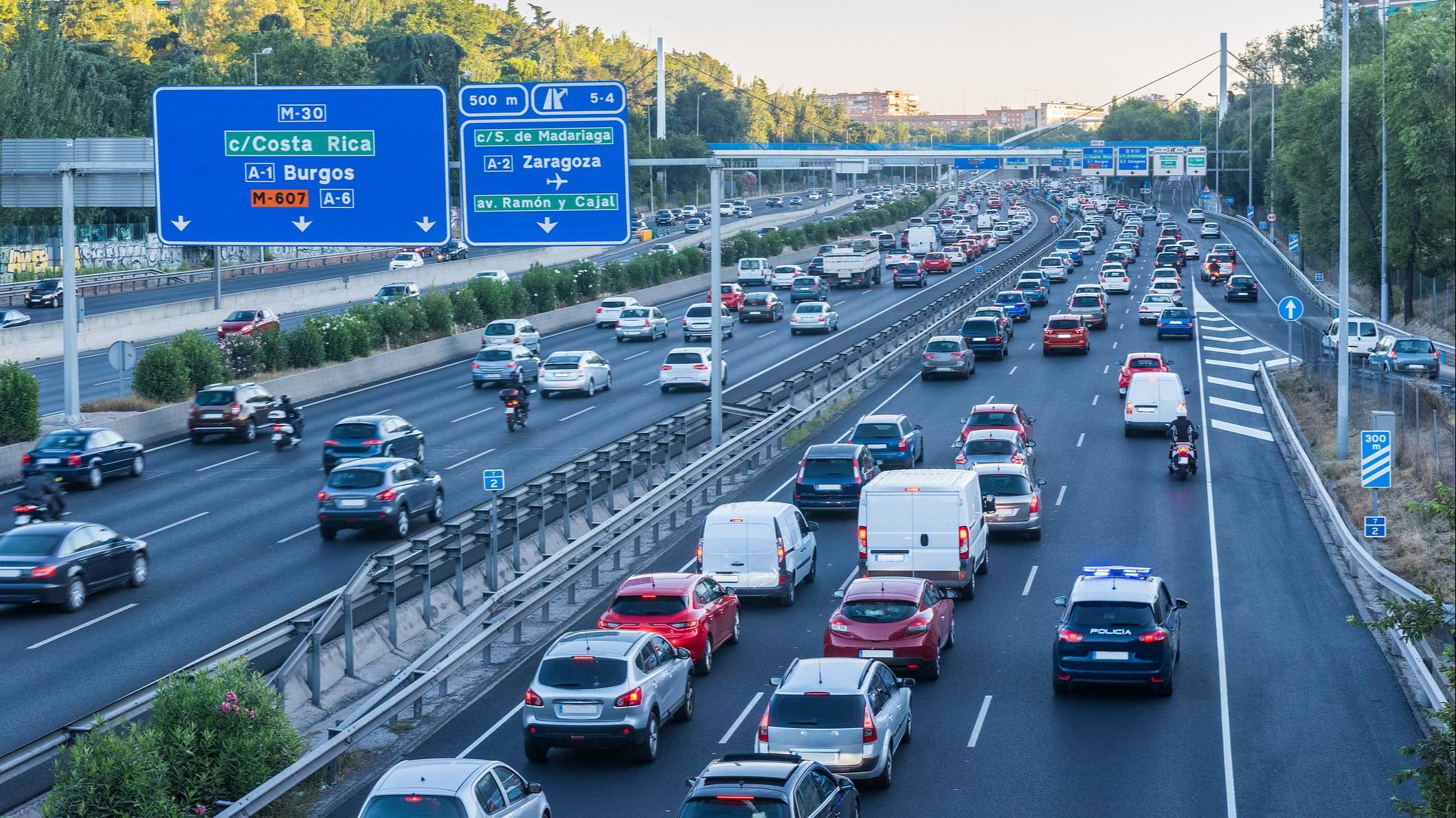 Carretera M30 de Madrid. / Foto: iStock