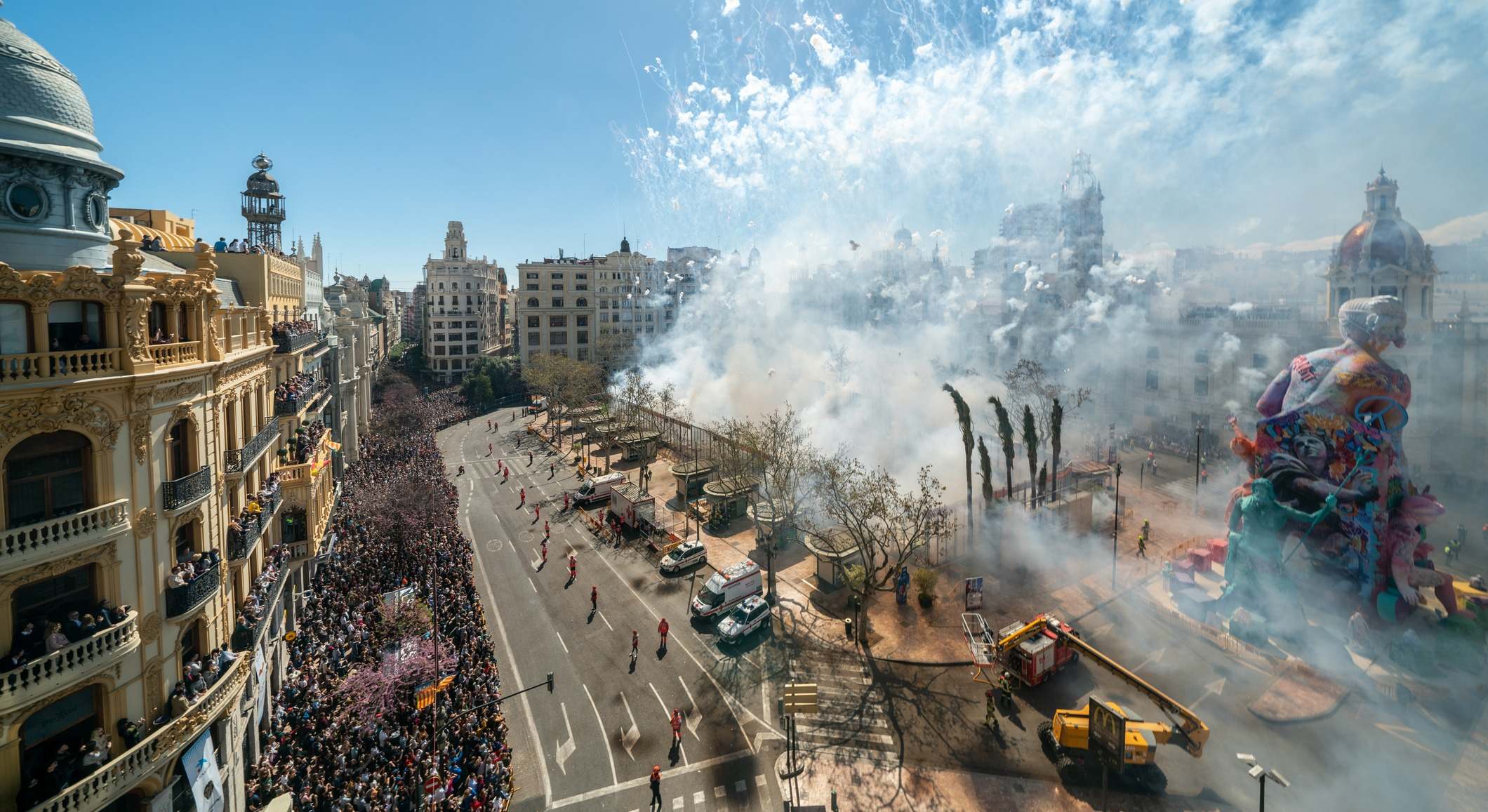 Mascletà de las Fallas de Valencia 2019
