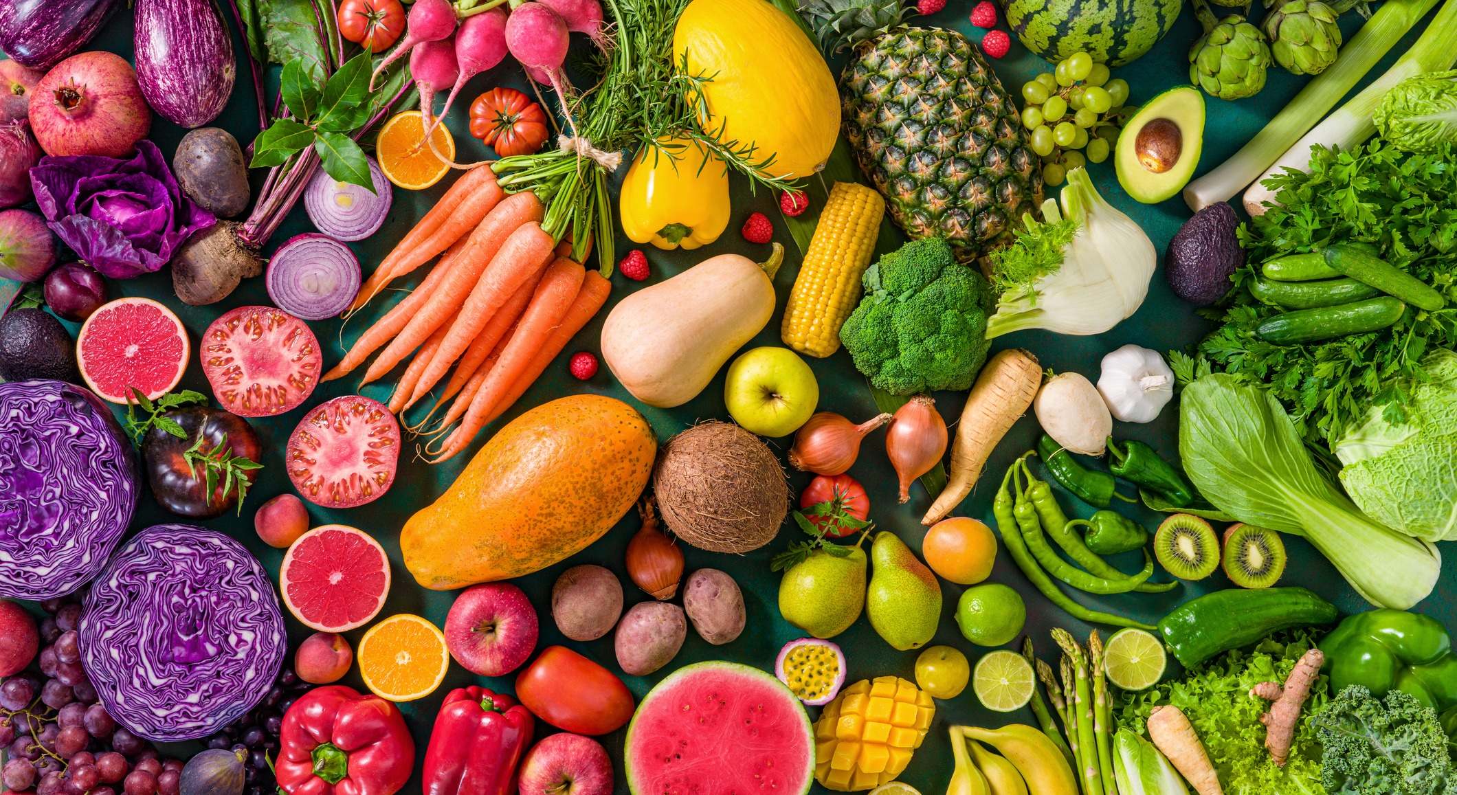 Popurrí de frutas y verduras