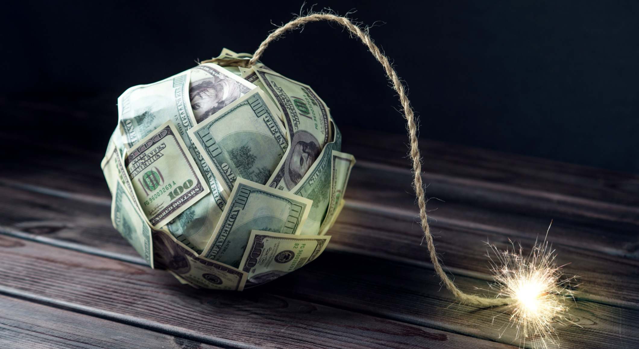 Bolsa de wall Street burbuja sobrecalentado
