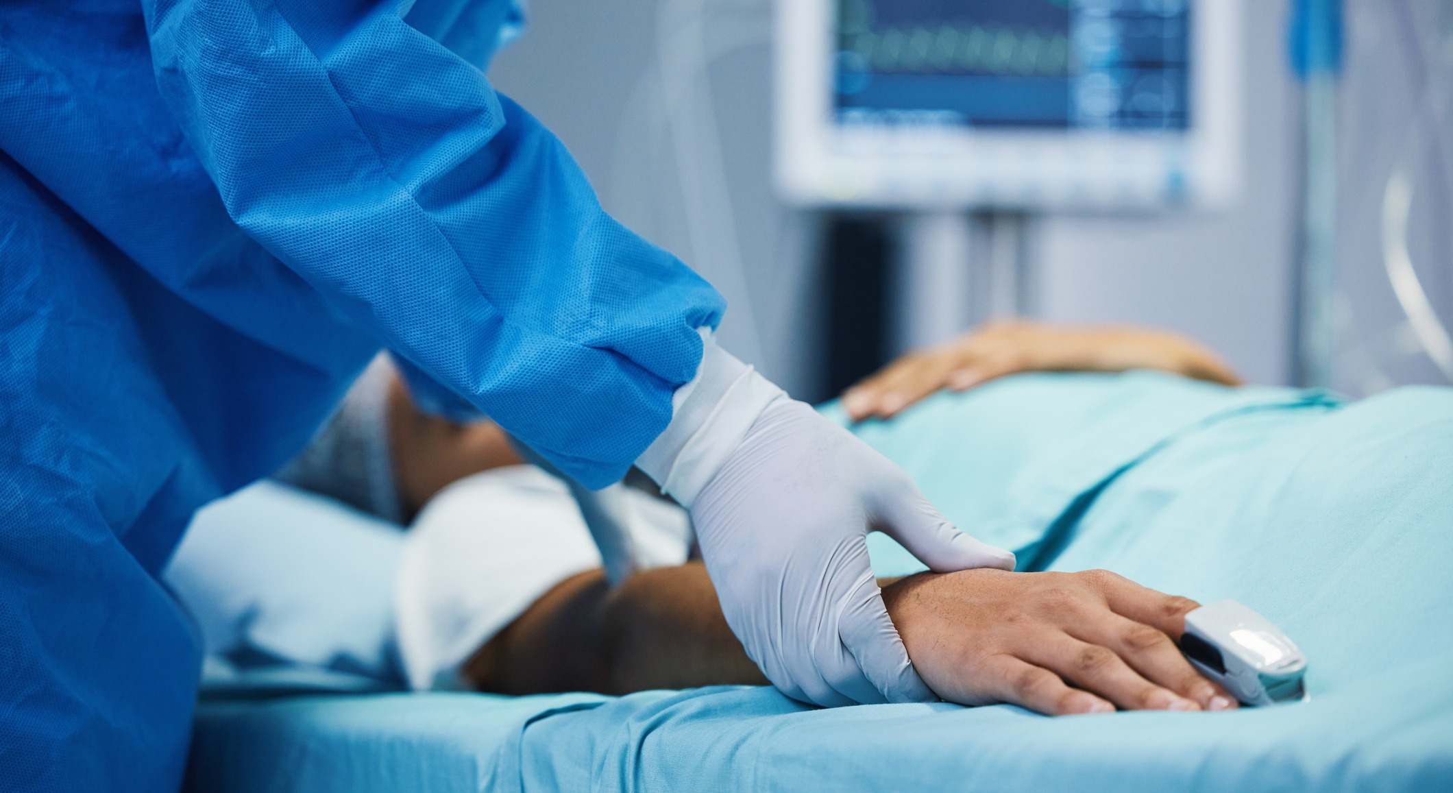 Persona enferma en el hospital