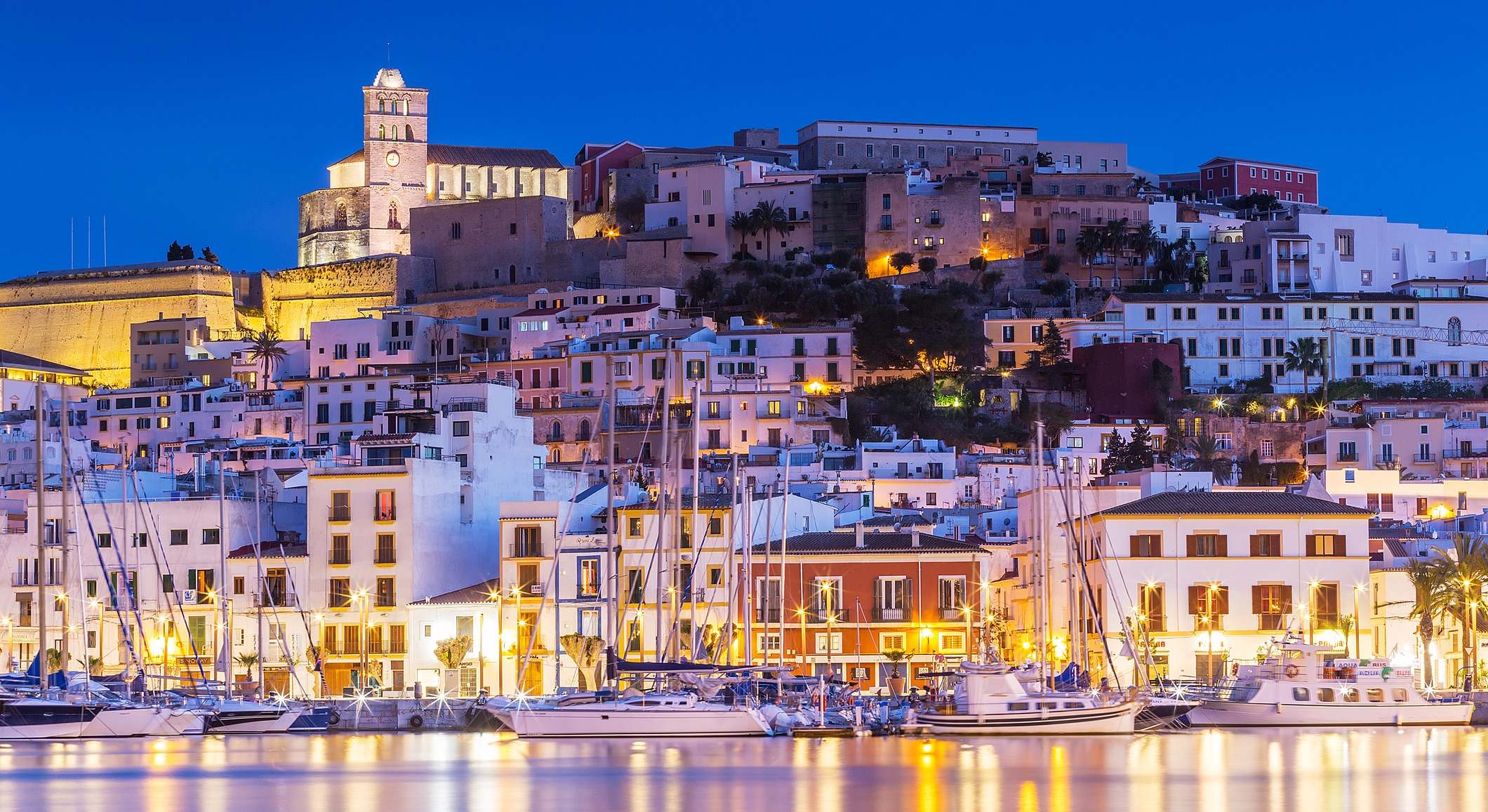 Vista panorámica de Ibiza
