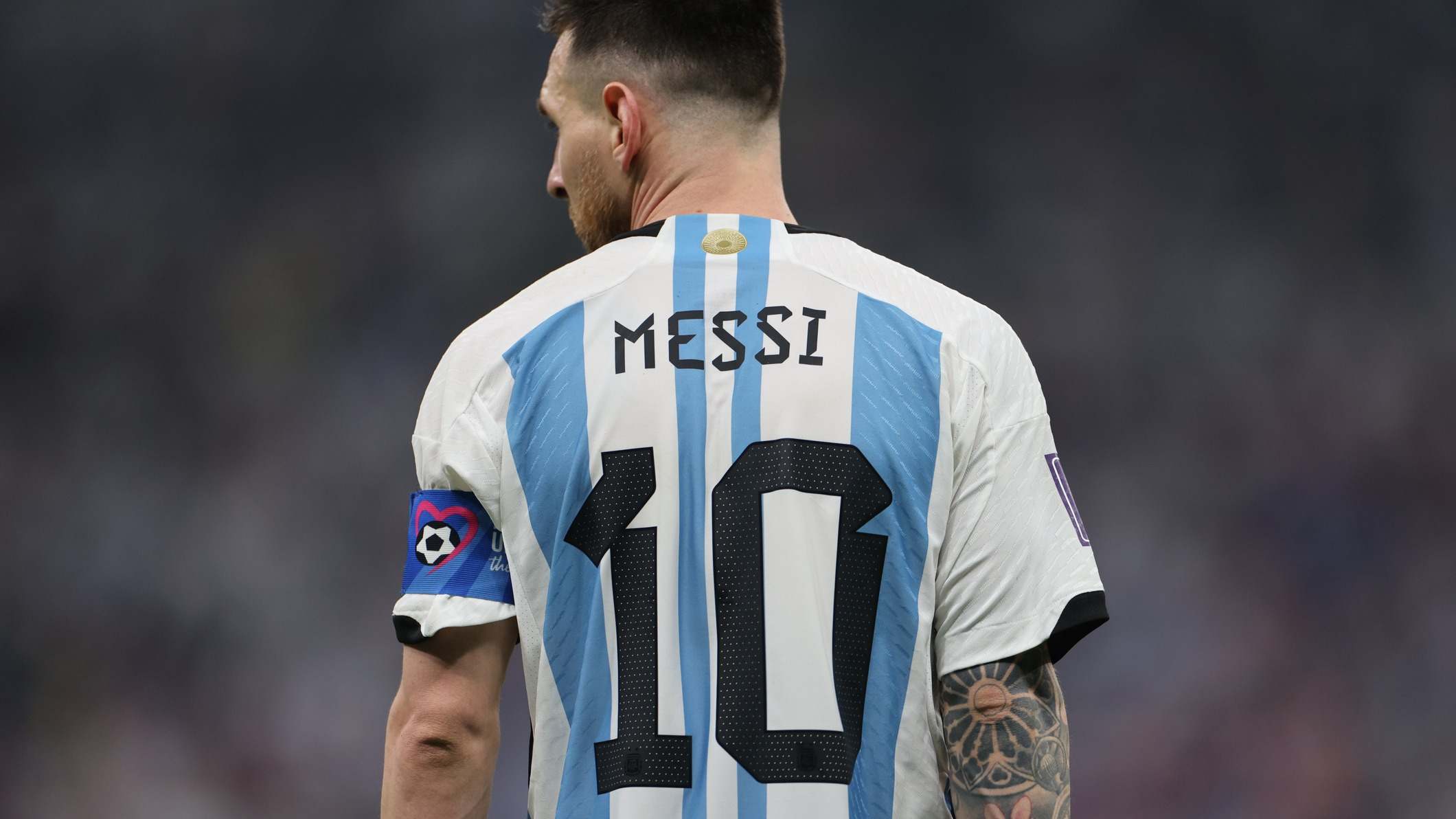 Messi con la selección de Argentina.
