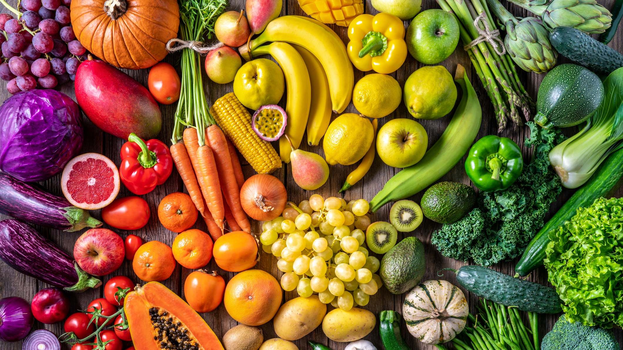Mezcla de frutas y verduras