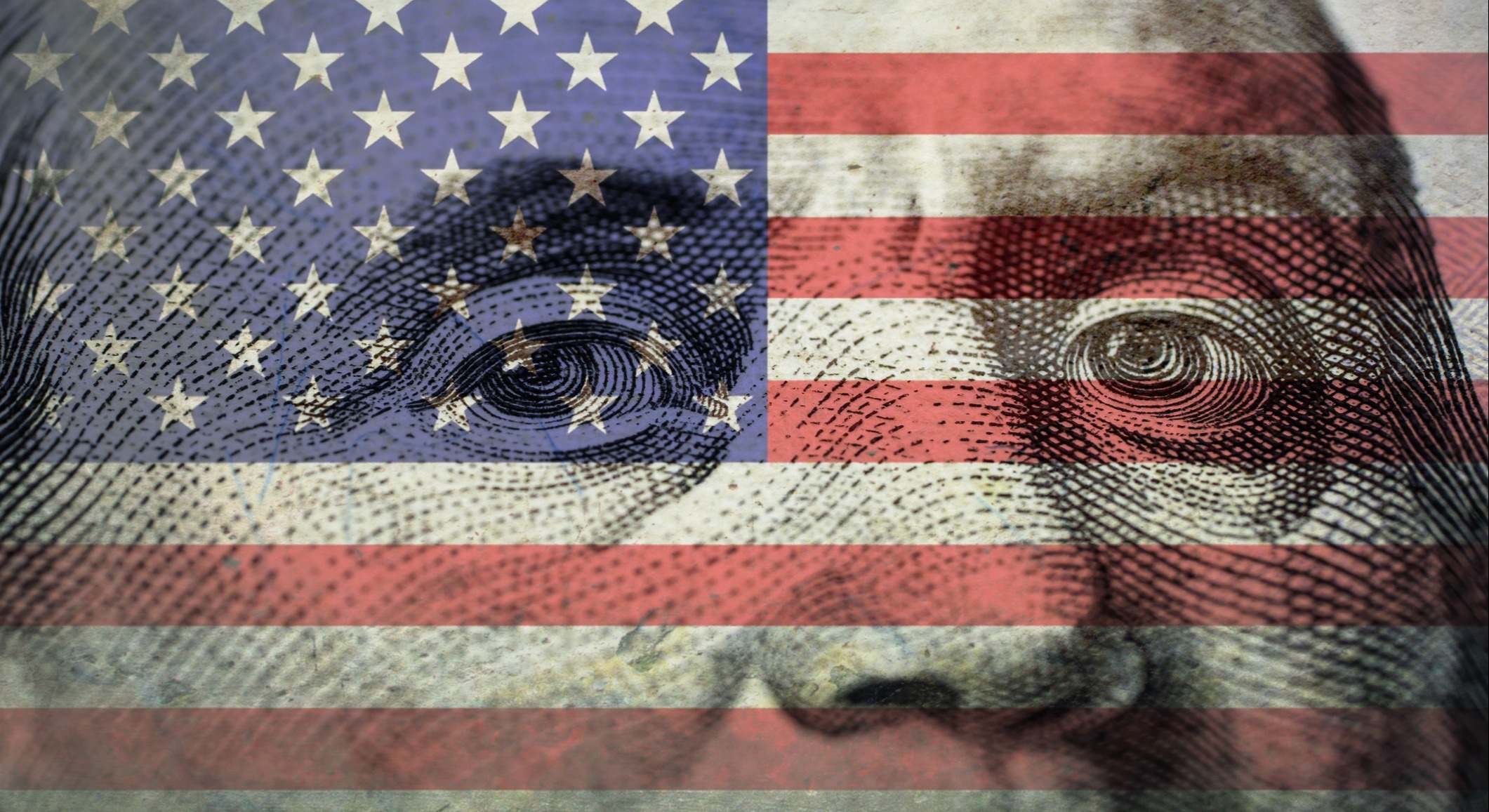 Retrato de Benjamin Franklin en un billete de cien dólares.
