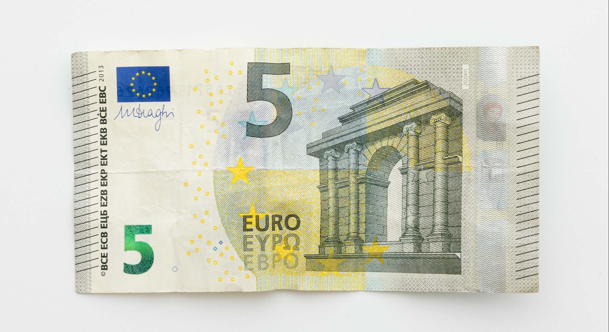 Billete de cinco euros. / foto: iStock