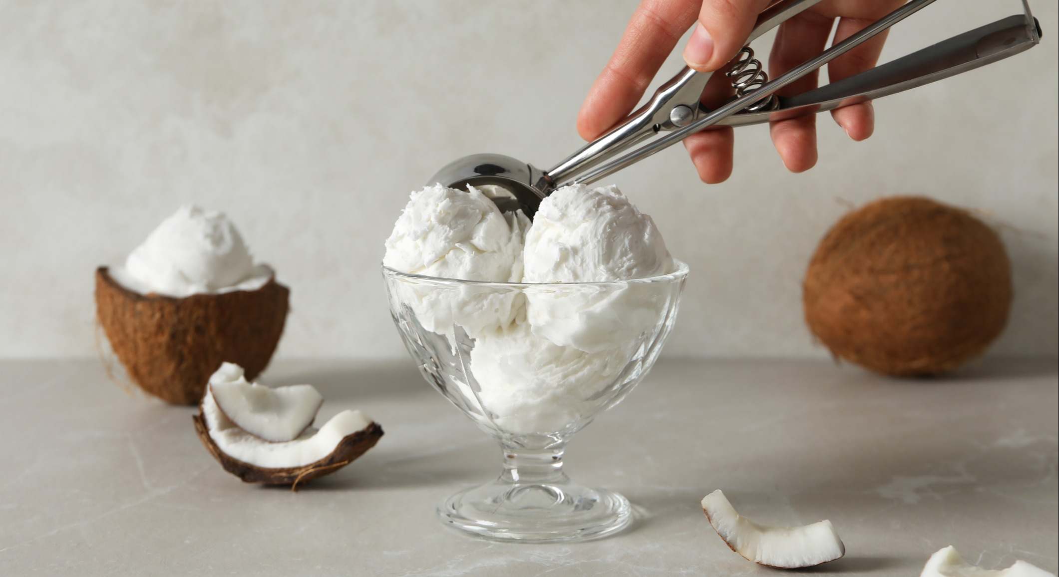 Helado de coco