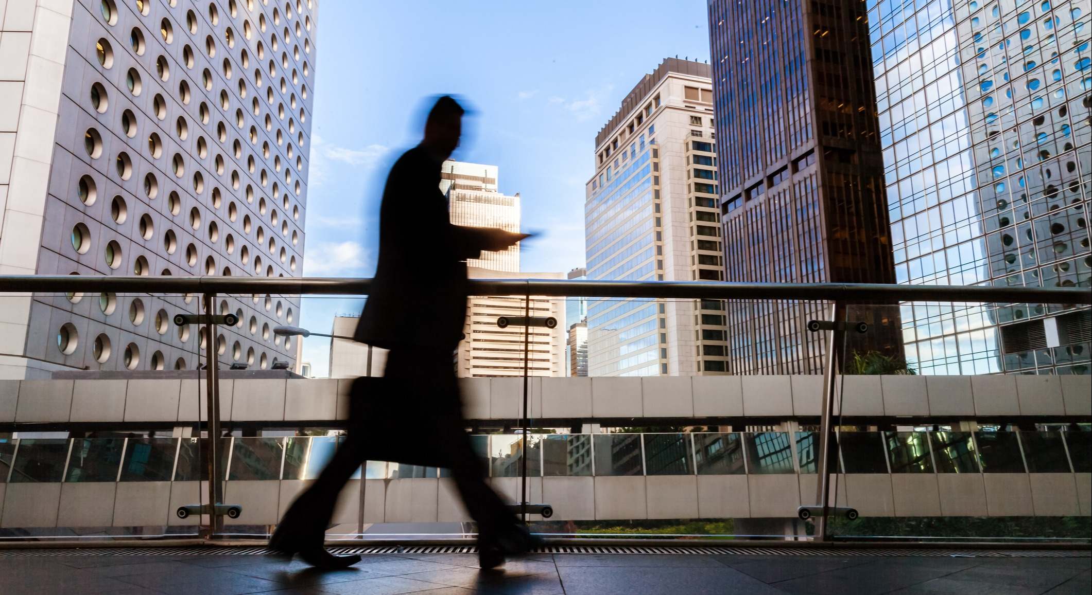 Trabajador en Hong Kong. Foto: iStock