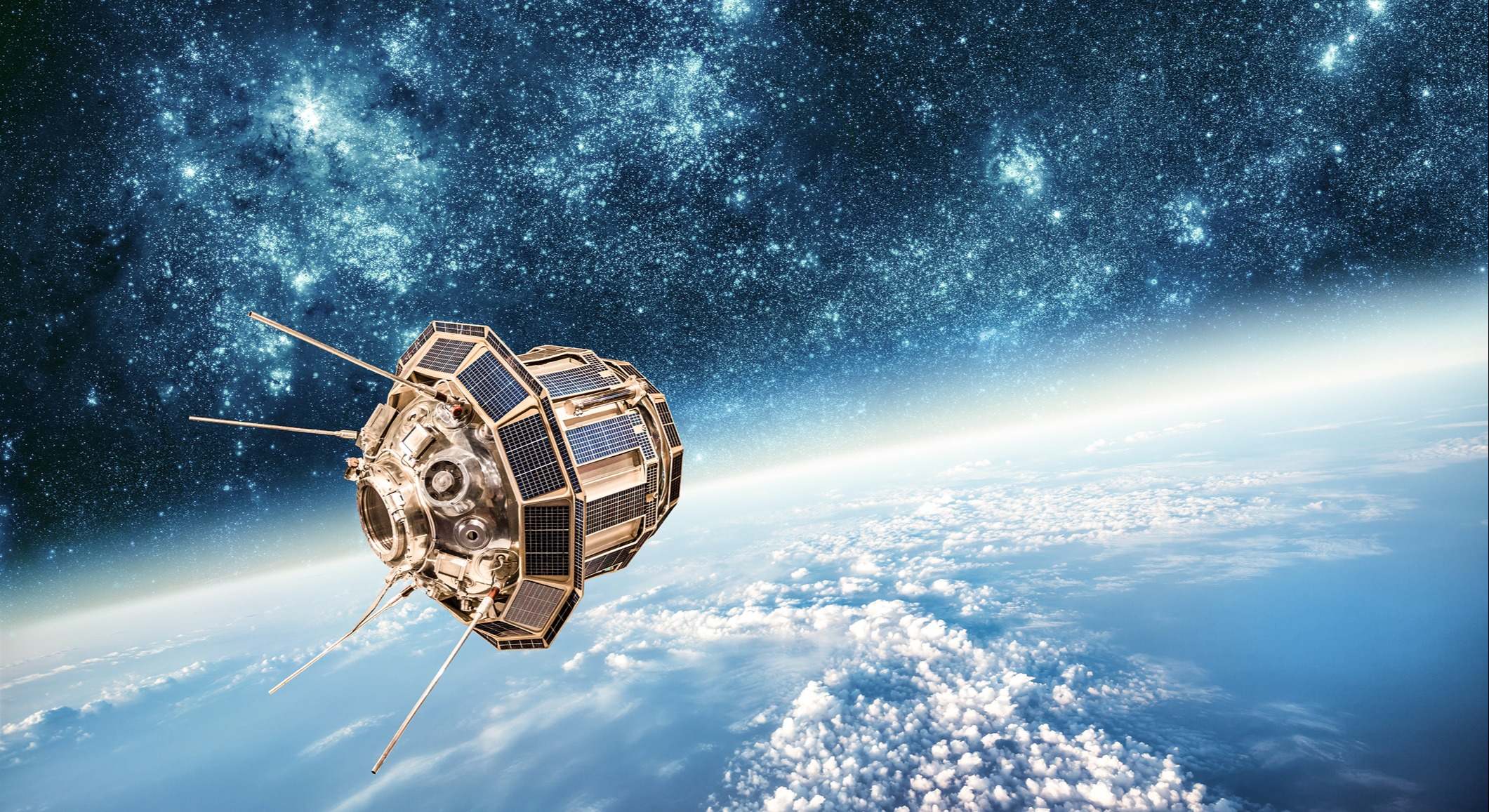 Un satélite explorando el espacio