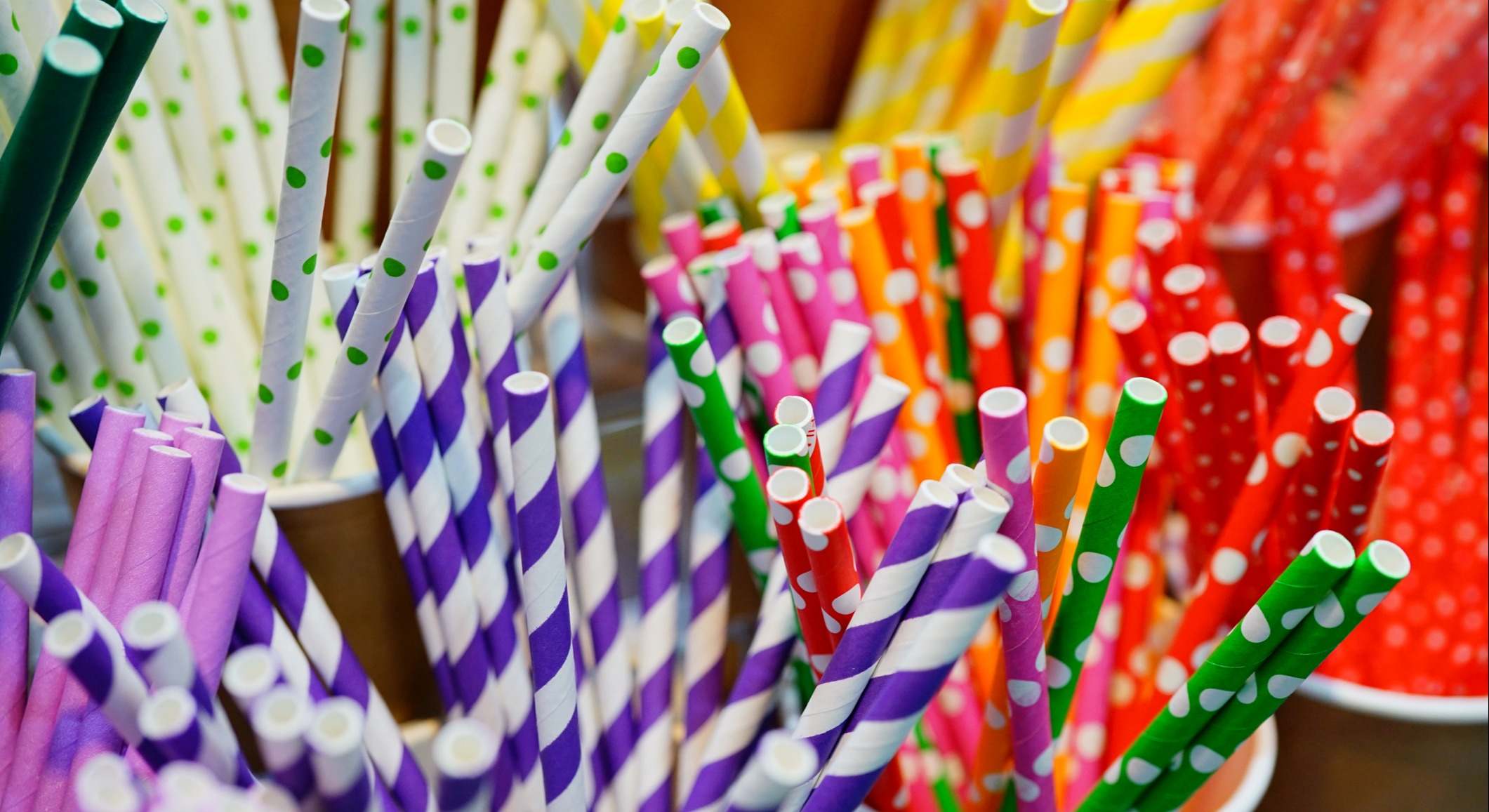 Pajitas de papel para beber