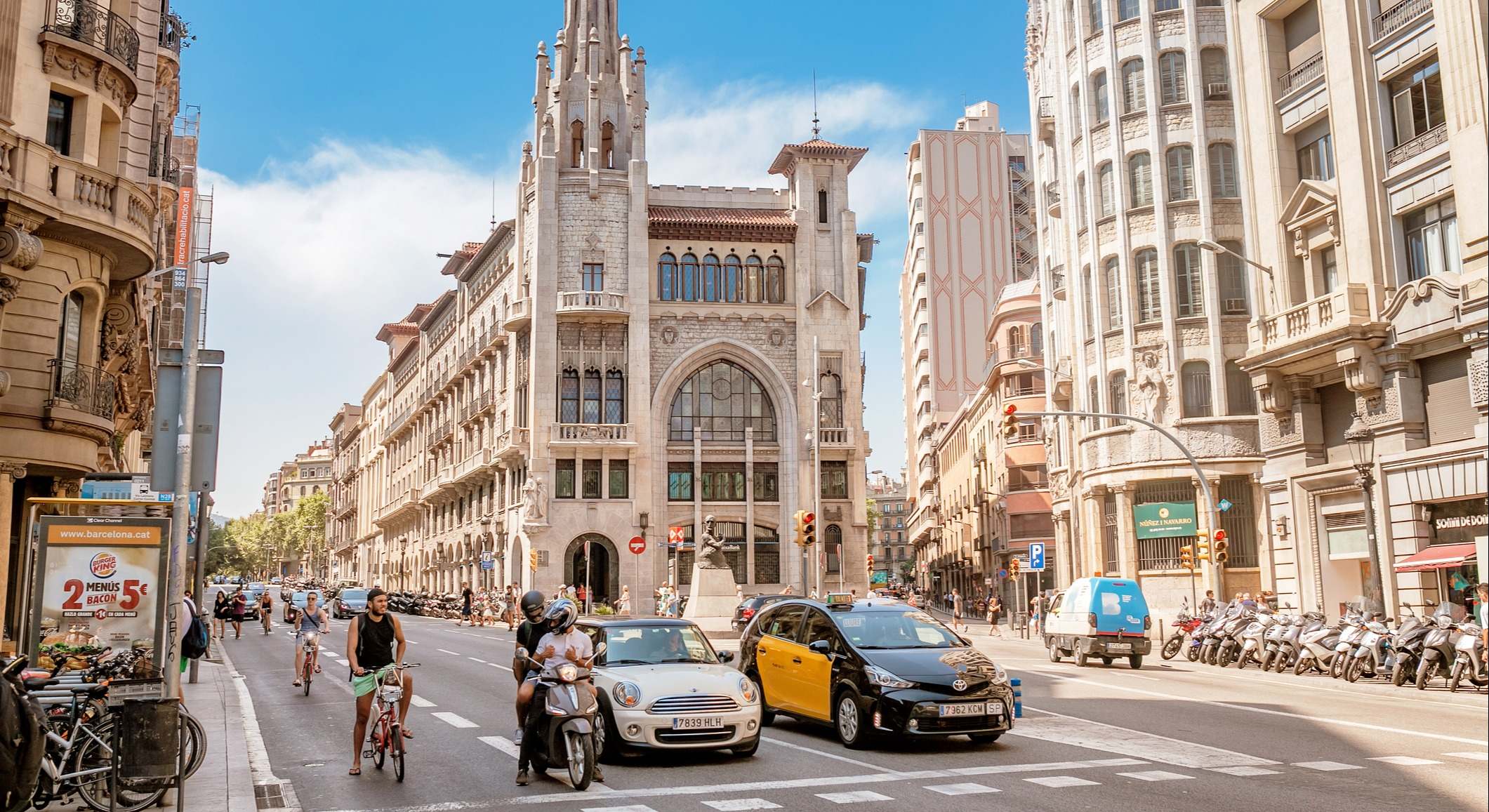 Barcelona, la ciudad mejor posicionada en el estudio de movilidad sostenible.