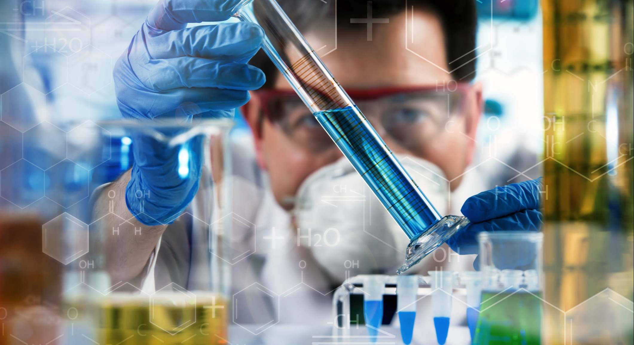 Científico en un laboratorio